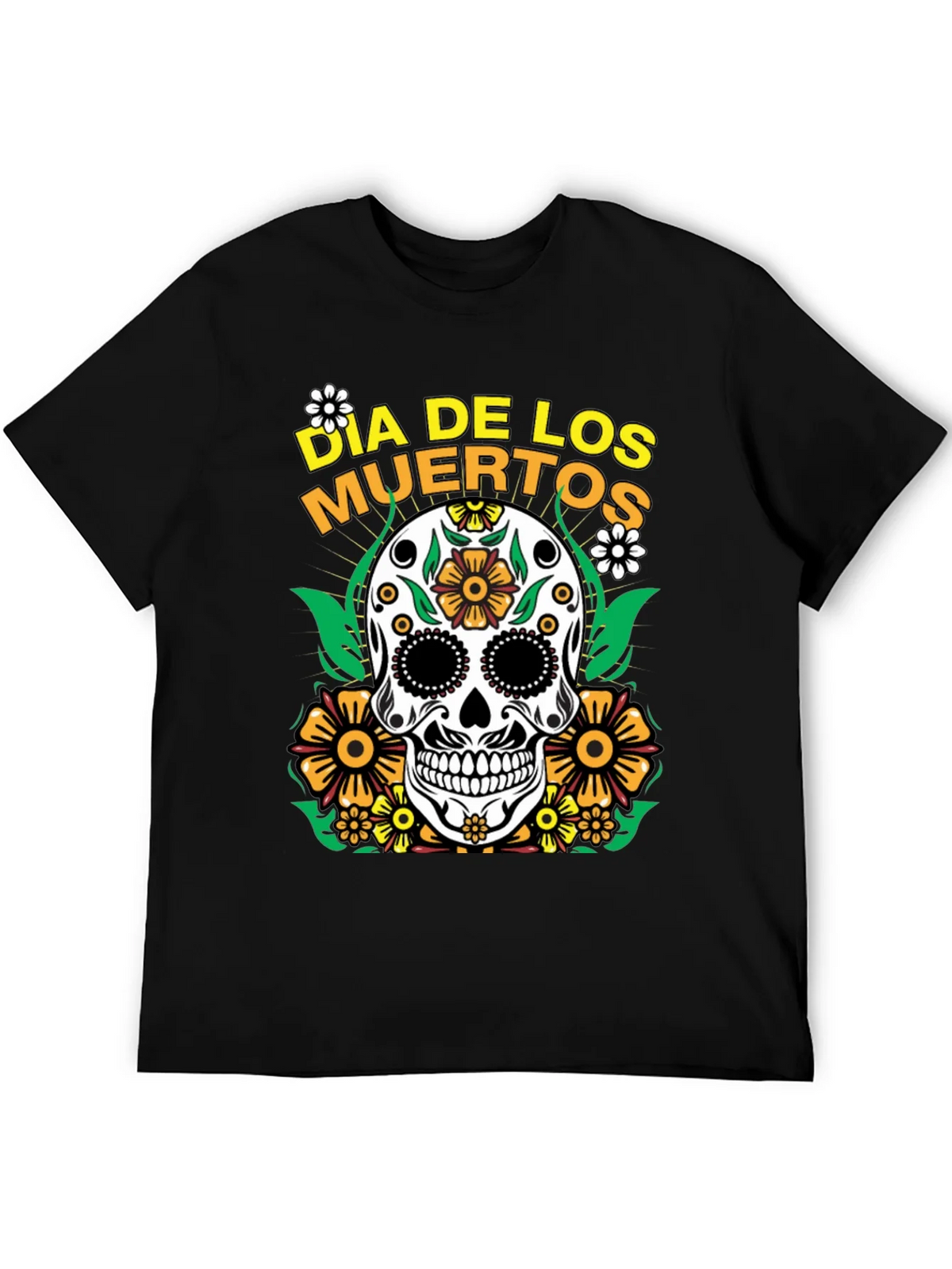 Dia de los Muertos Sugar Skull Graphic Tee product image 5