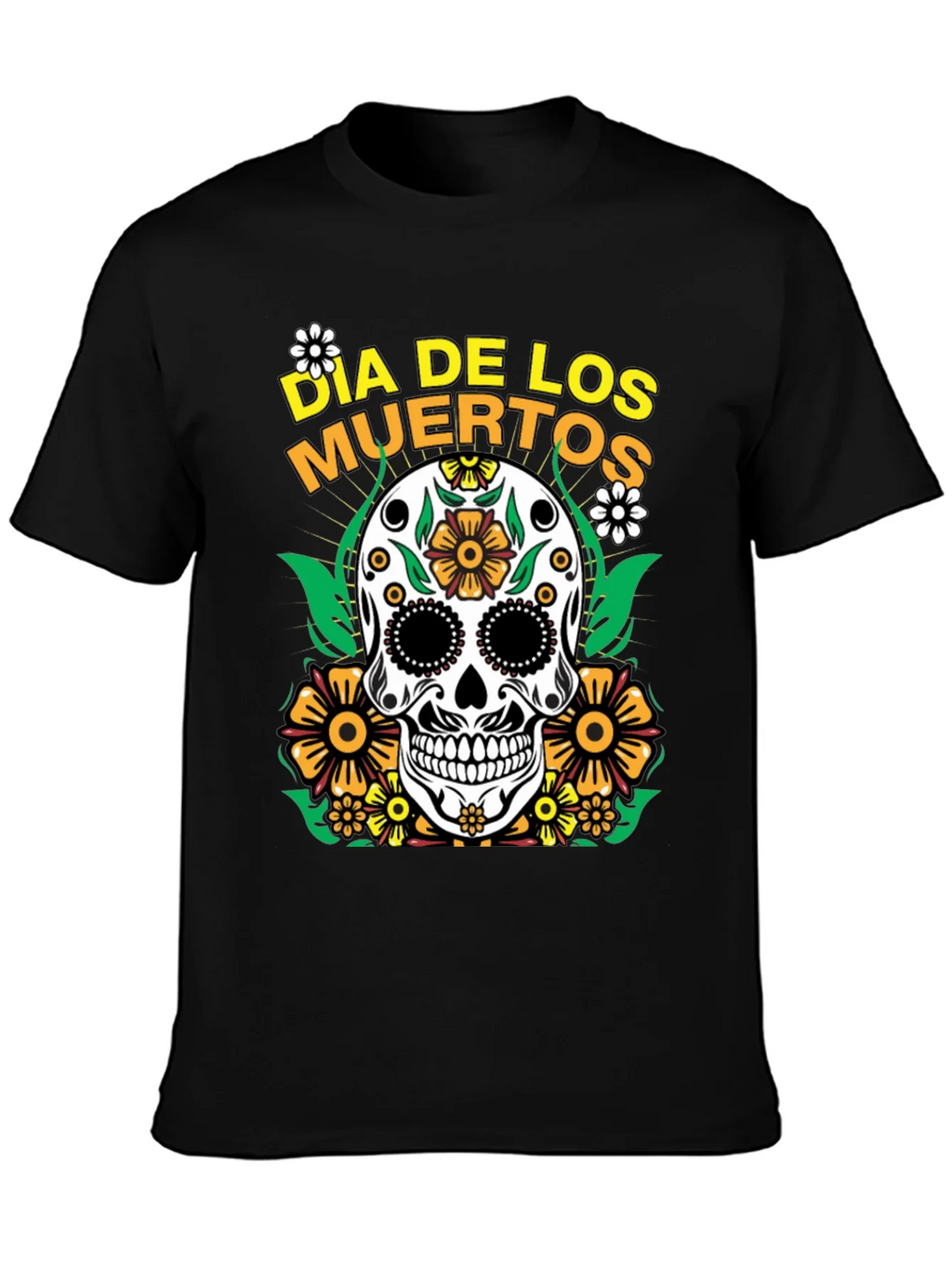 Dia de los Muertos Sugar Skull Graphic Tee product image 3