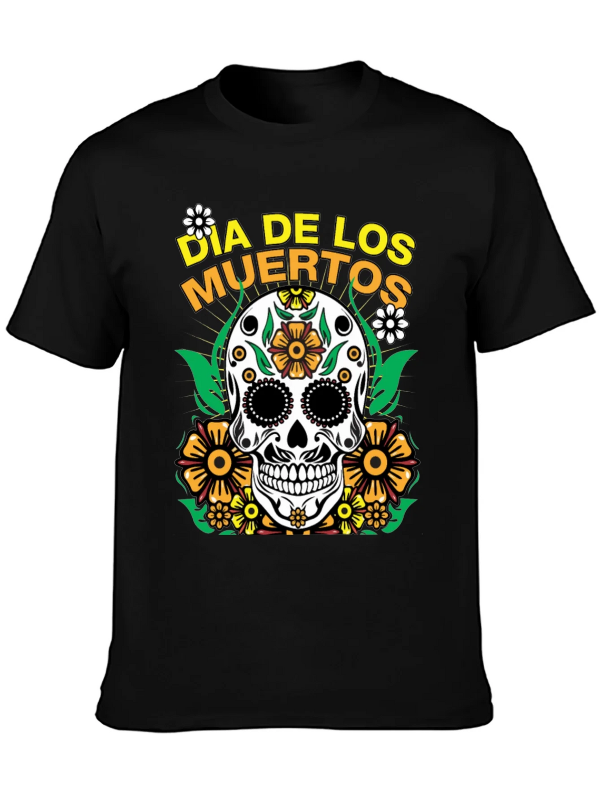 Dia de los Muertos Sugar Skull Graphic Tee product image 3