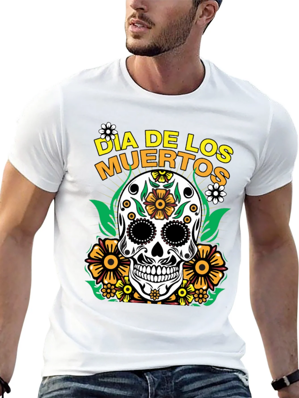 Dia de los Muertos Sugar Skull Graphic Tee product image 12
