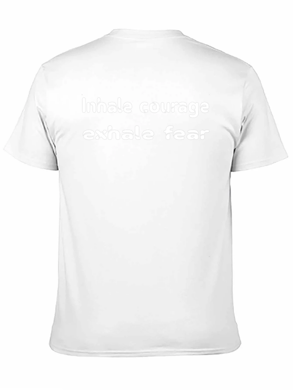 Inhale Courage Exhale Fear Black T-Shirt product image 2