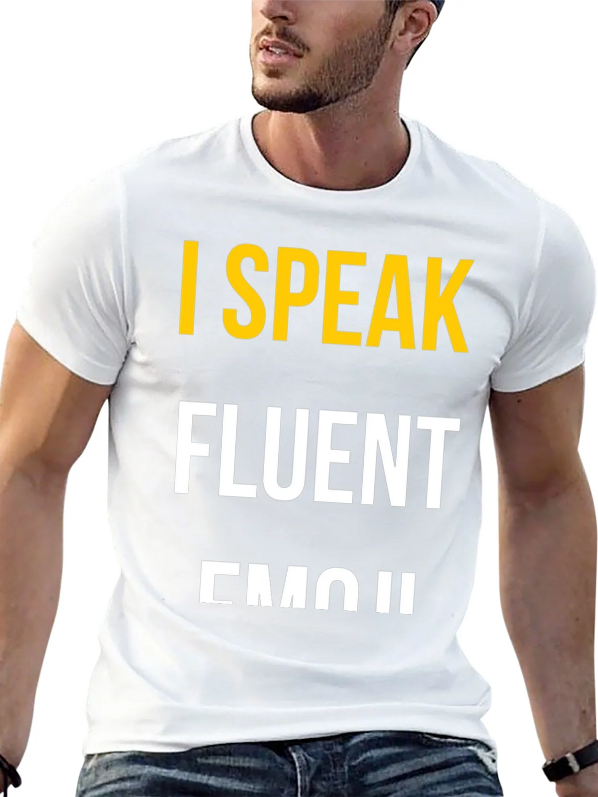 I Speak Fluent Emoji Black Graphic T-Shirt product image 12
