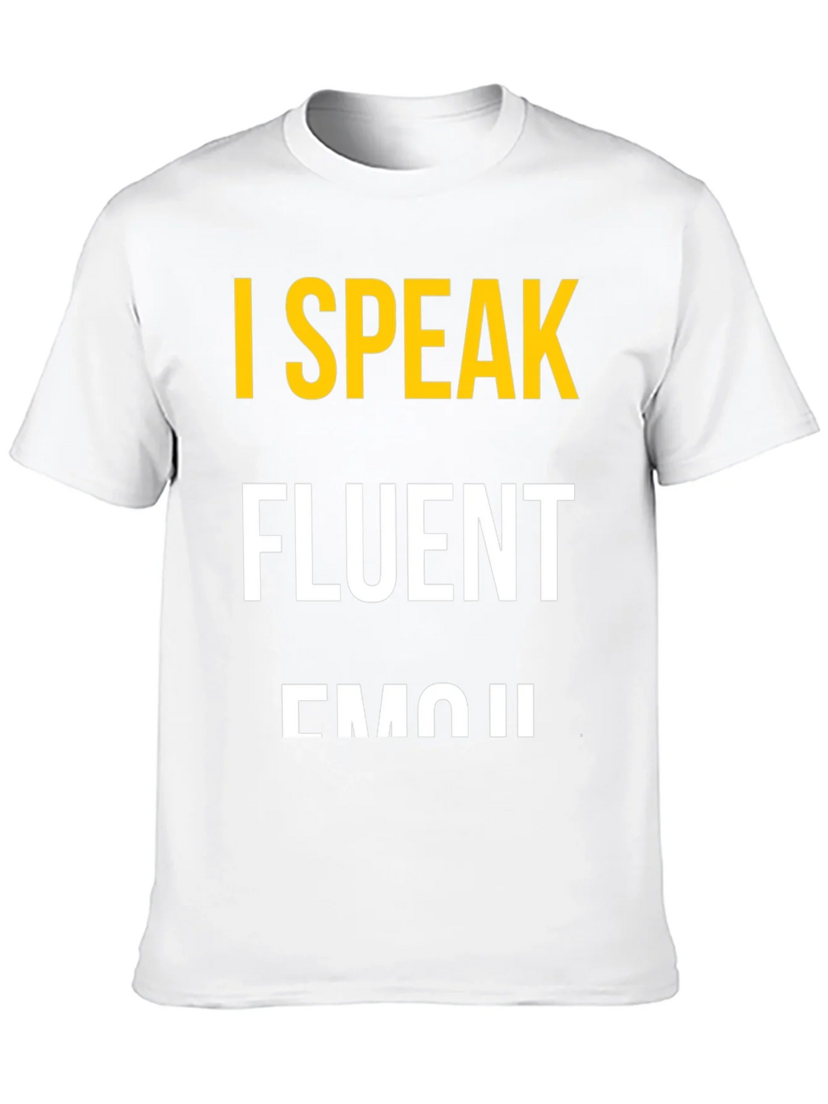 I Speak Fluent Emoji Black Graphic T-Shirt product image 9
