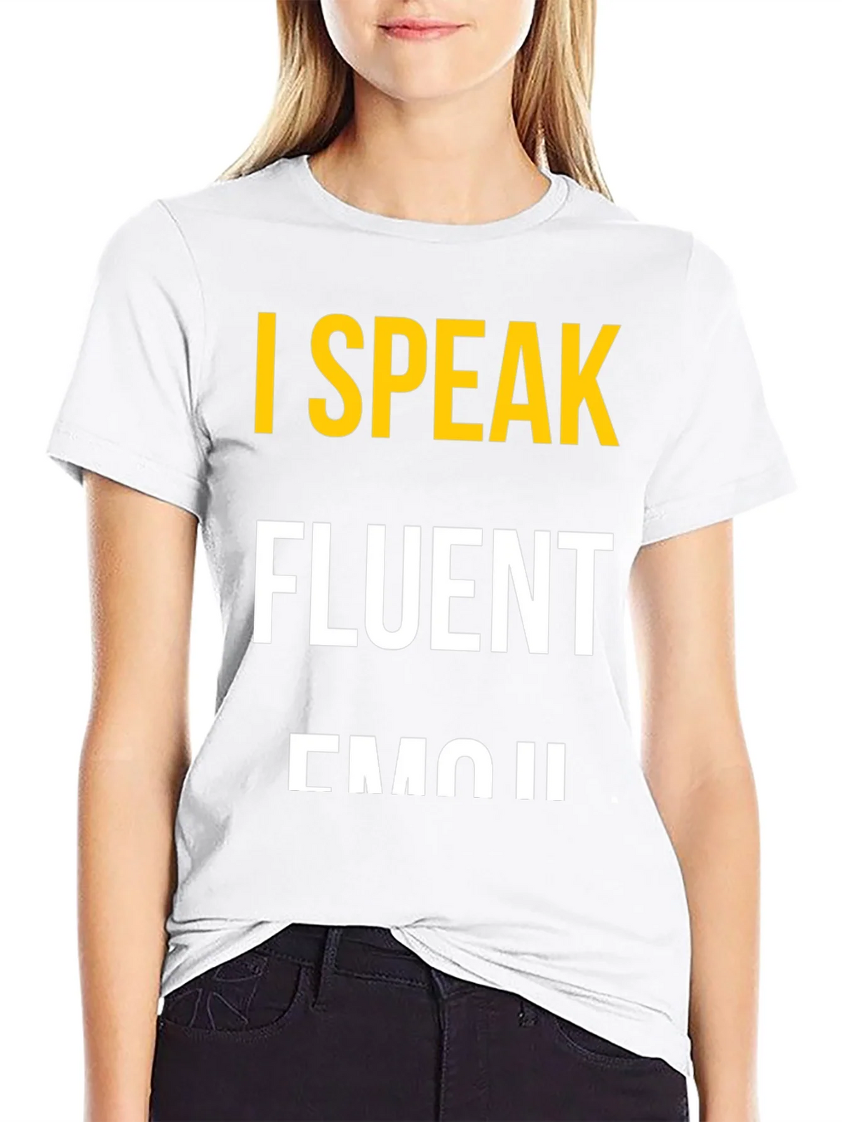 I Speak Fluent Emoji Black Graphic T-Shirt product image 8
