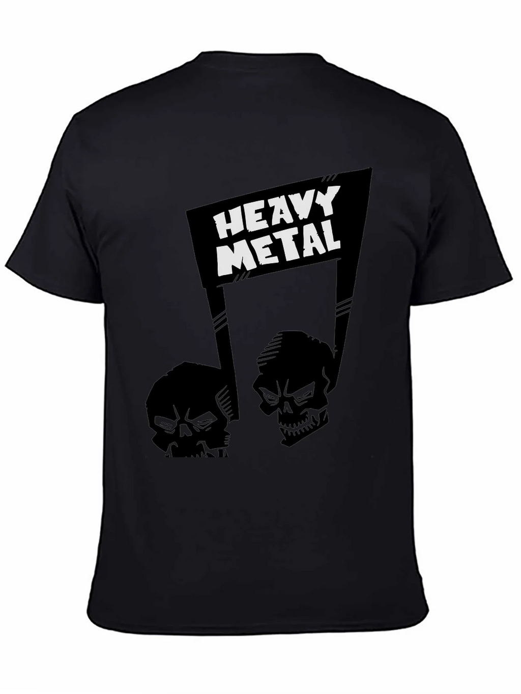 Heavy Metal Skull Graphic T-Shirt product image 7
