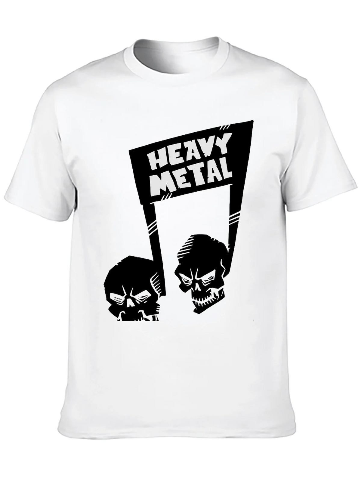 Heavy Metal Skull Graphic T-Shirt product image 12