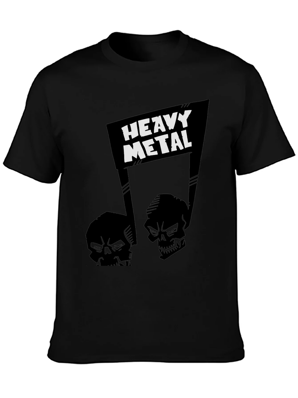 Heavy Metal Skull Graphic T-Shirt product image 6