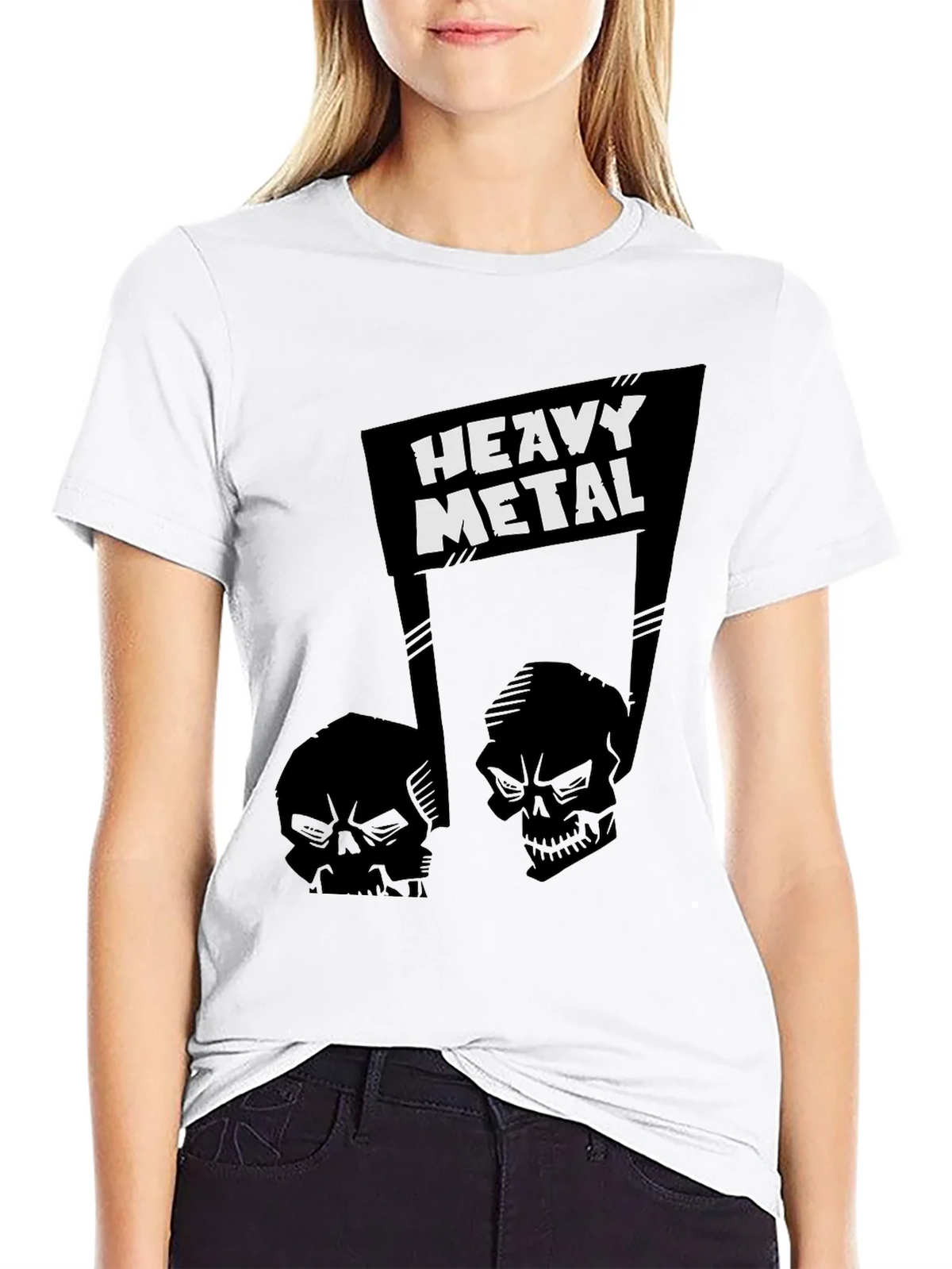 Heavy Metal Skull Graphic T-Shirt product image 11