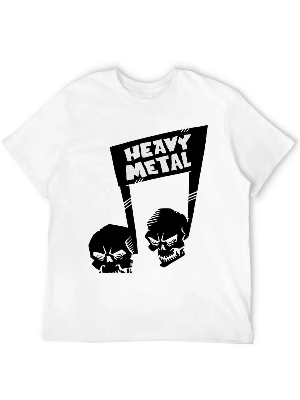 Heavy Metal Skull Graphic T-Shirt product image 3