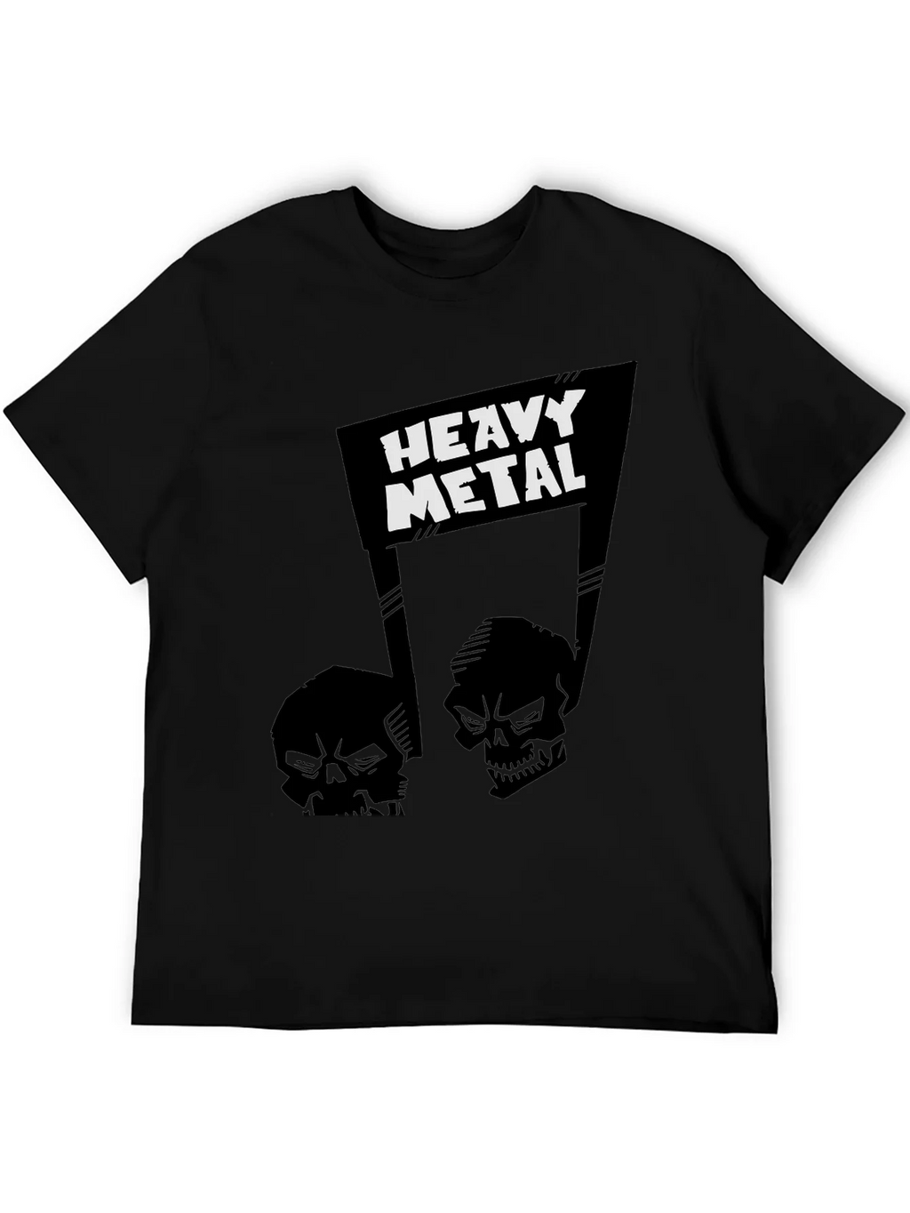Heavy Metal Skull Graphic T-Shirt product image 8