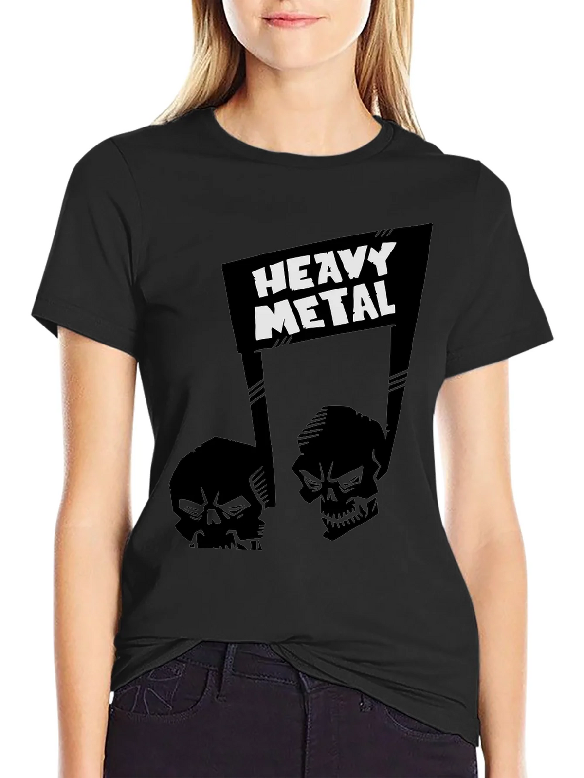 Heavy Metal Skull Graphic T-Shirt product image 5