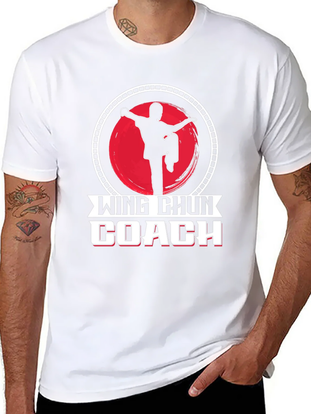 Wing Chun Coach Black T-Shirt product image 7