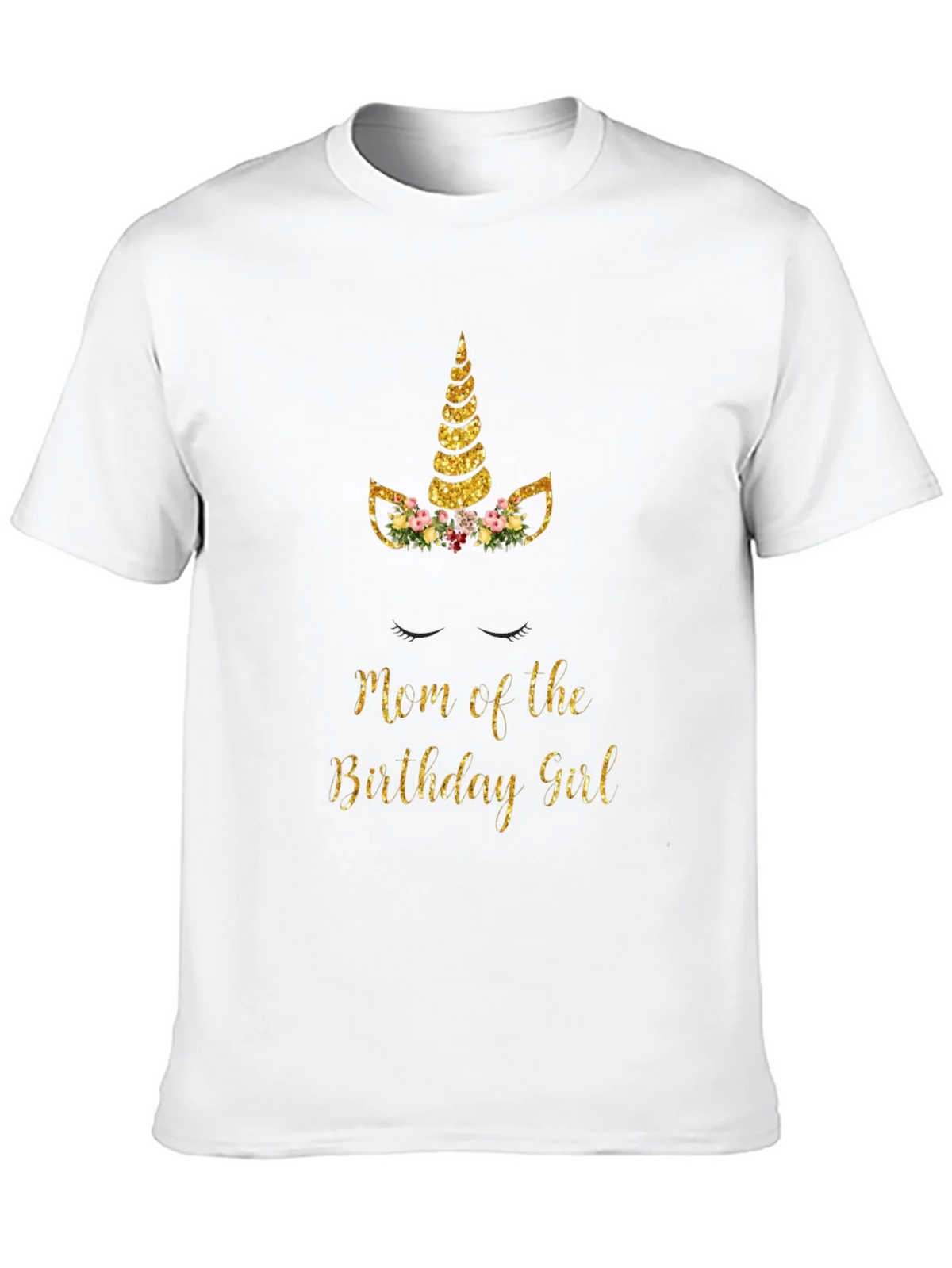 Mom of the Birthday Girl Unicorn T-Shirt product image 9