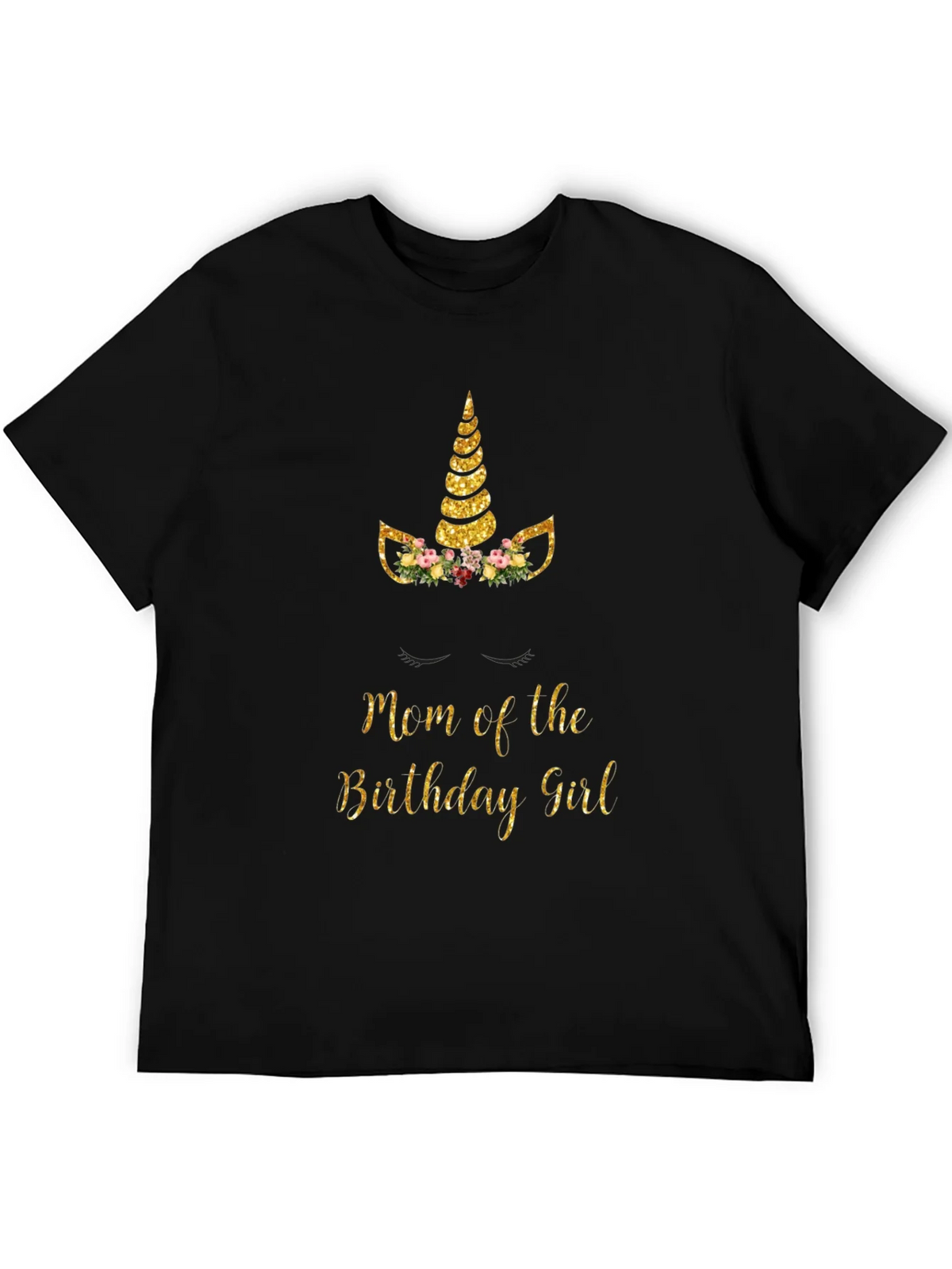 Mom of the Birthday Girl Unicorn T-Shirt product image 5