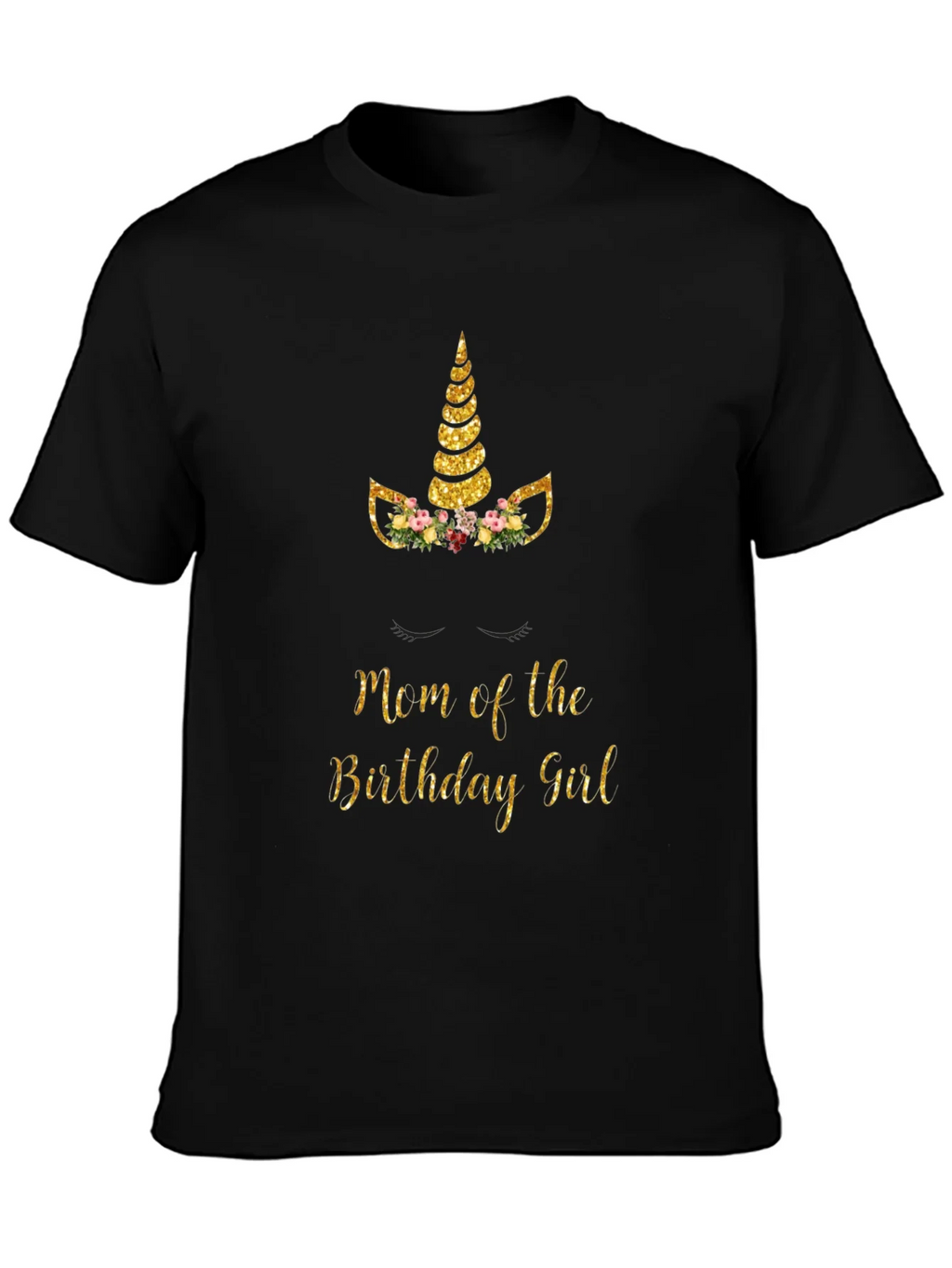 Mom of the Birthday Girl Unicorn T-Shirt product image 3
