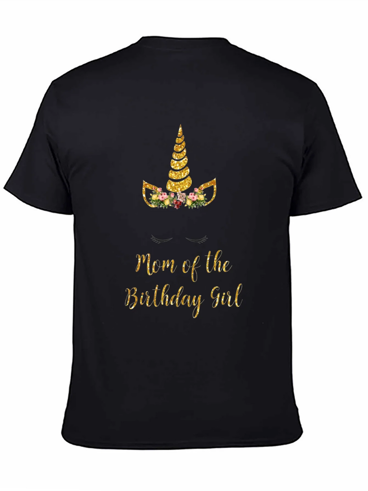 Mom of the Birthday Girl Unicorn T-Shirt product image 4