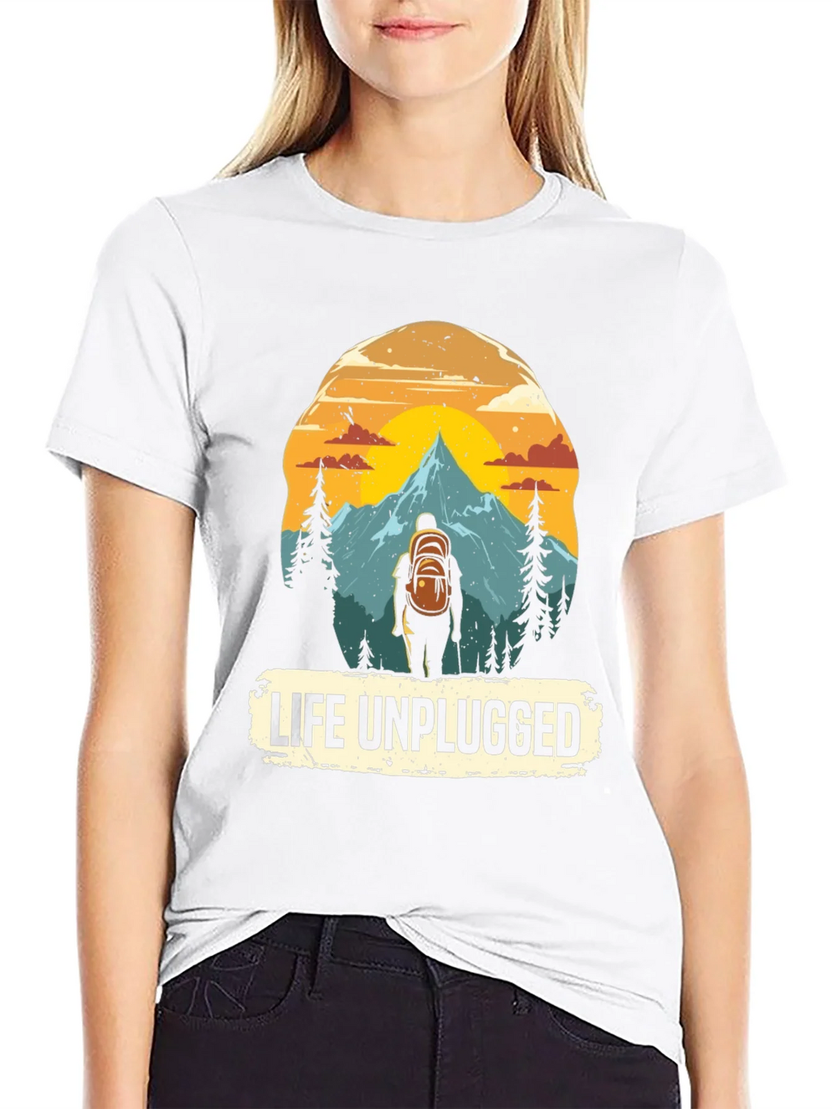Life Unplugged Graphic Tee - Nature Adventure Shirt product image 11