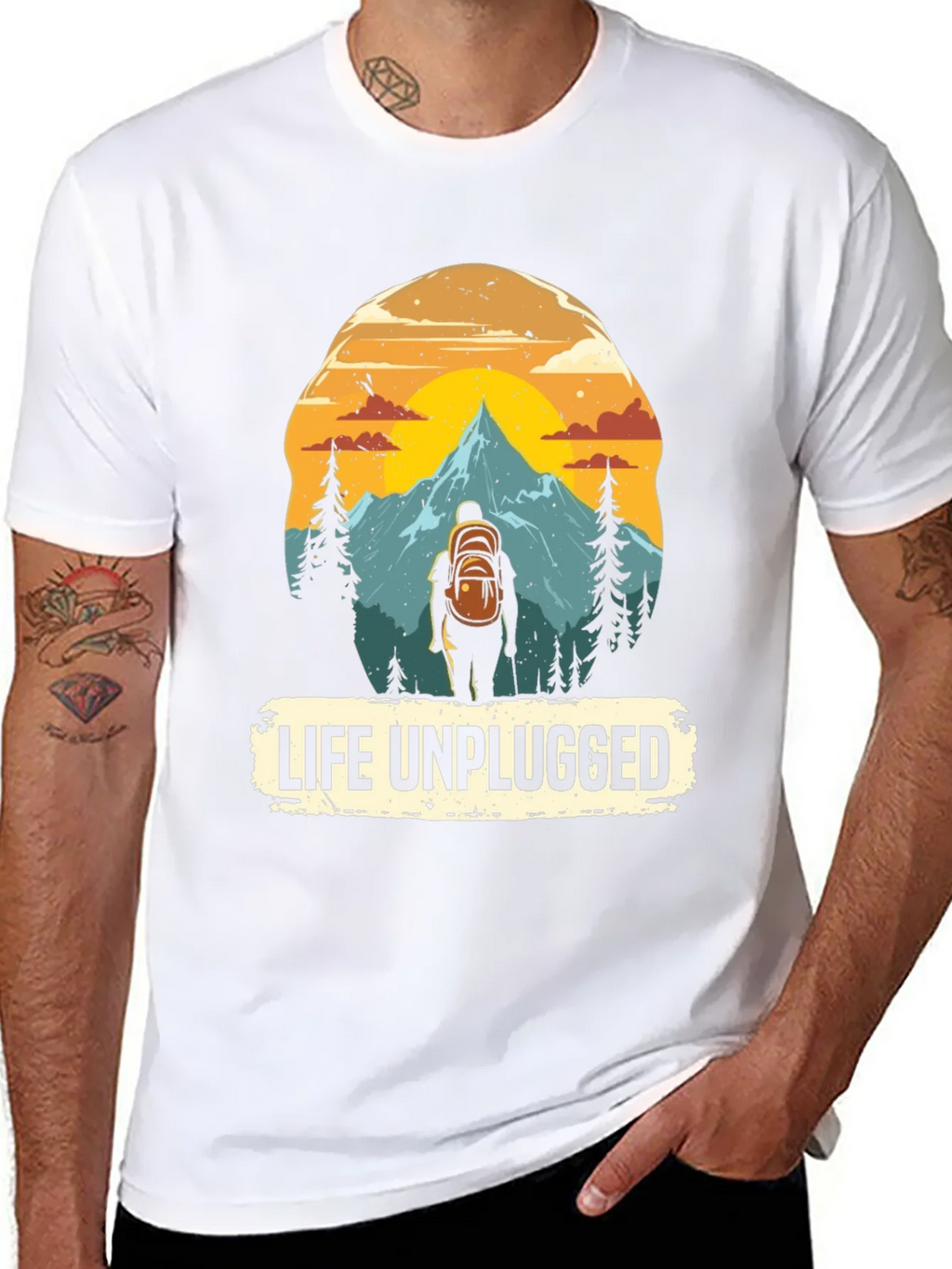 Life Unplugged Graphic Tee - Nature Adventure Shirt product image 10