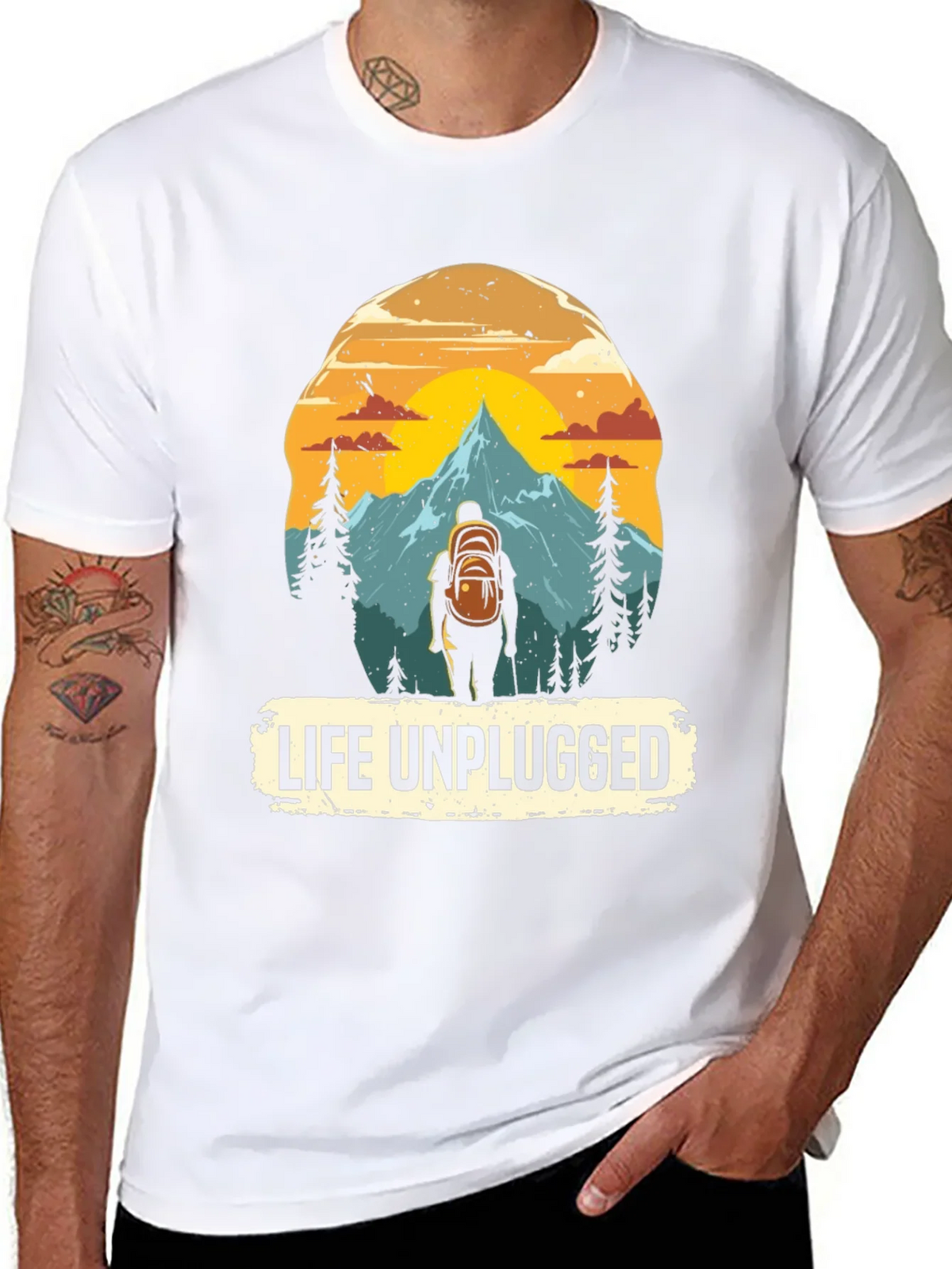 Life Unplugged Graphic Tee - Nature Adventure Shirt product image 10