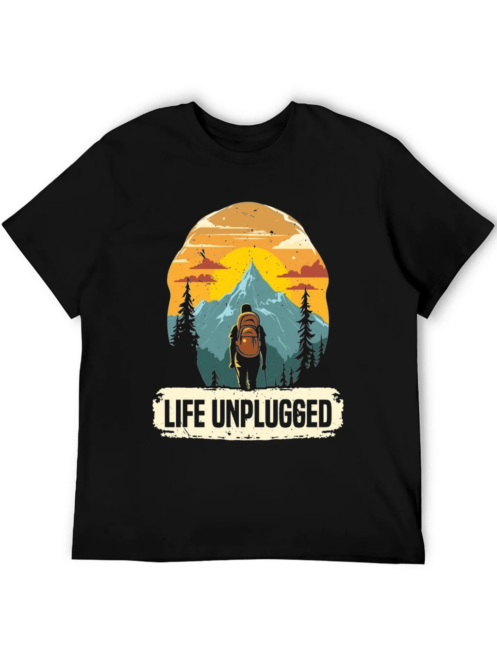 Life Unplugged Graphic Tee - Nature Adventure Shirt product image 8