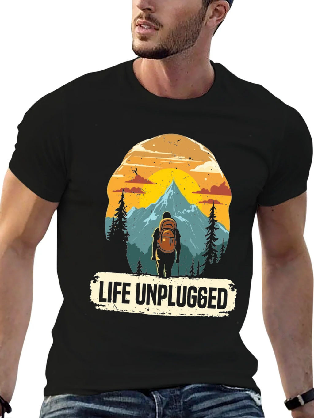 Life Unplugged Graphic Tee - Nature Adventure Shirt product image 9