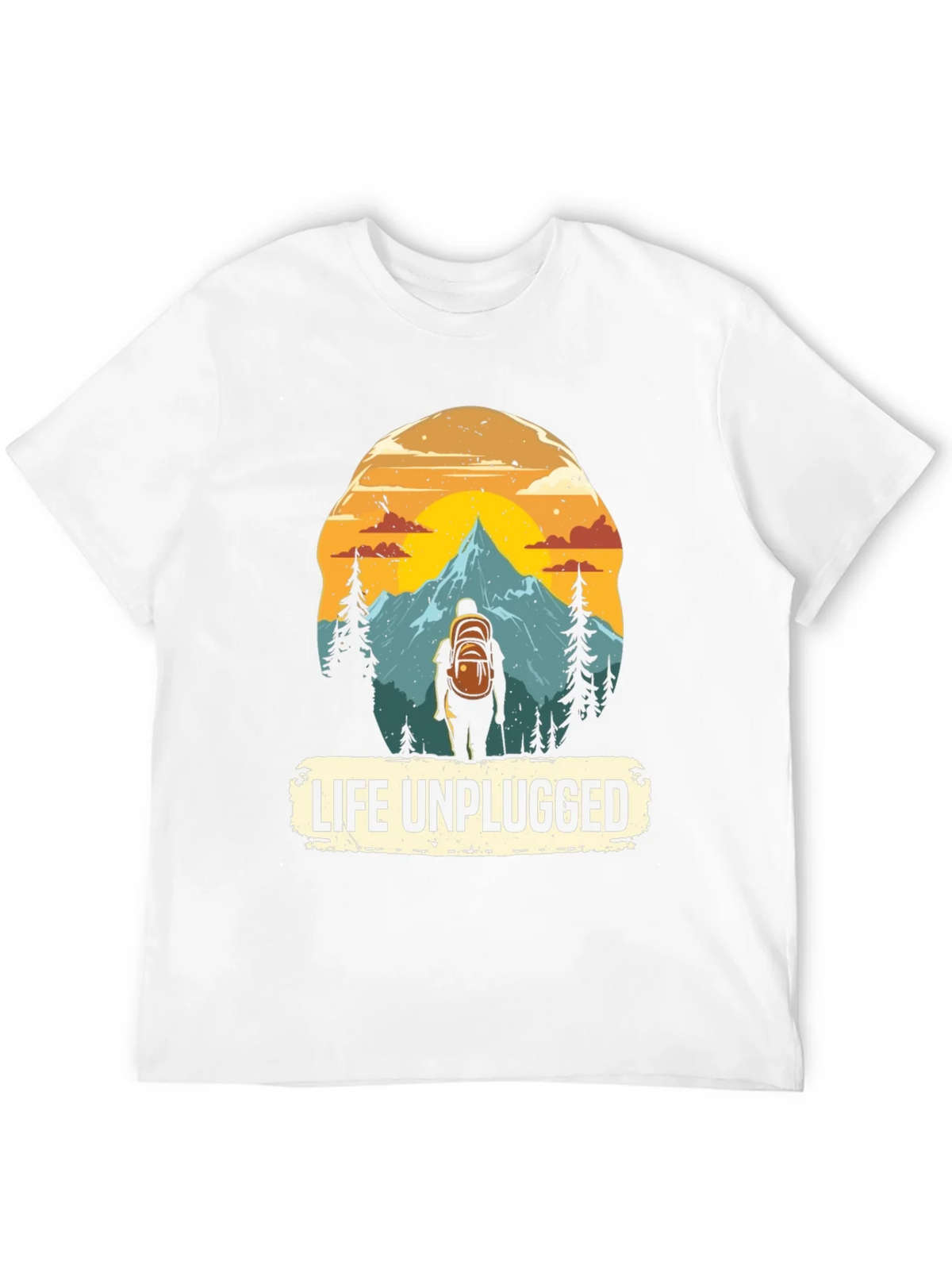 Life Unplugged Graphic Tee - Nature Adventure Shirt product image 3