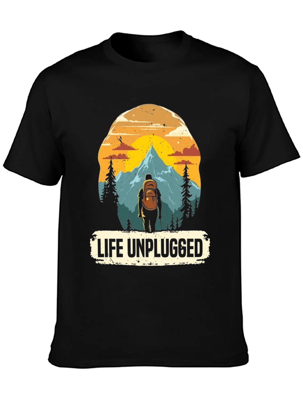 Life Unplugged Graphic Tee - Nature Adventure Shirt product image 6