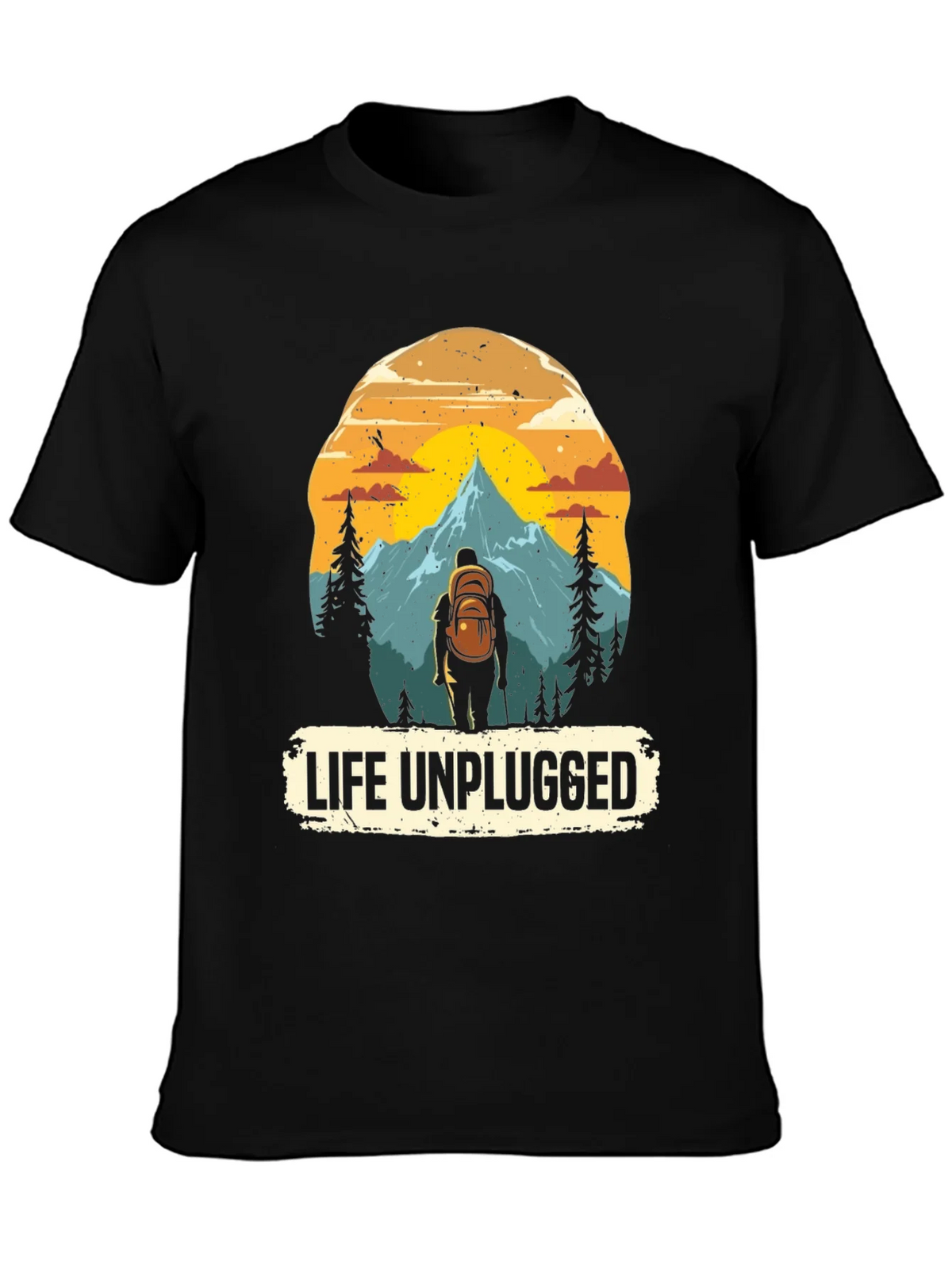 Life Unplugged Graphic Tee - Nature Adventure Shirt product image 6