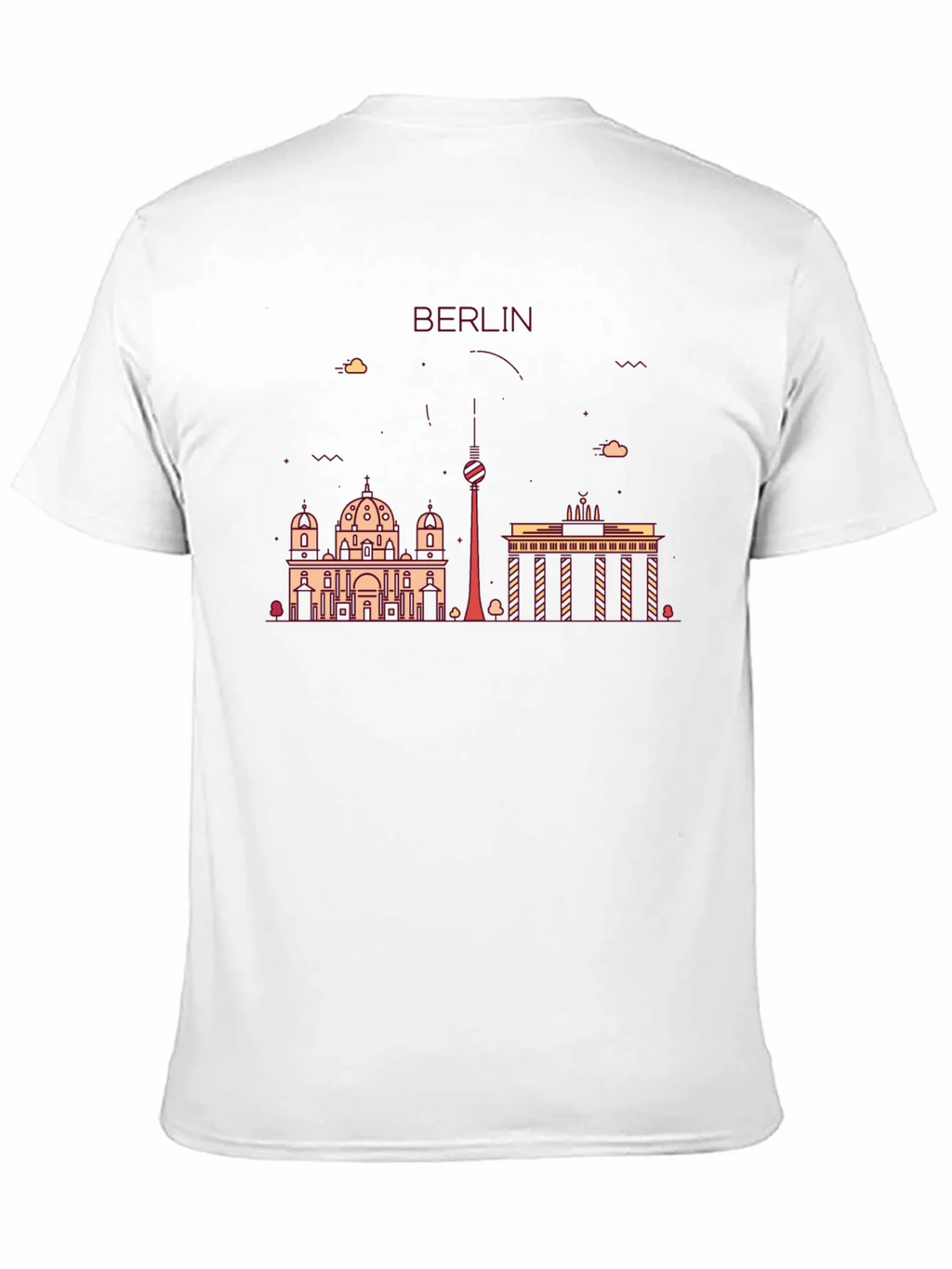 Berlin Skyline Graphic Print Black T-Shirt product image 10