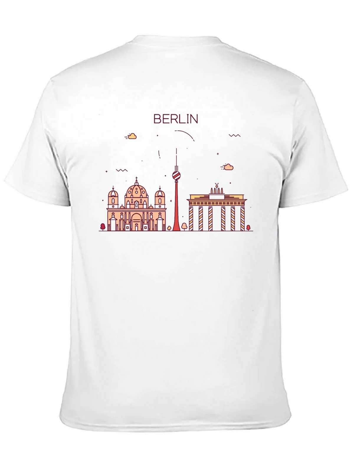 Berlin Skyline Graphic Print Black T-Shirt product image 10