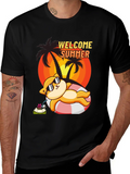 Welcome Summer Cat T-Shirt product image 1