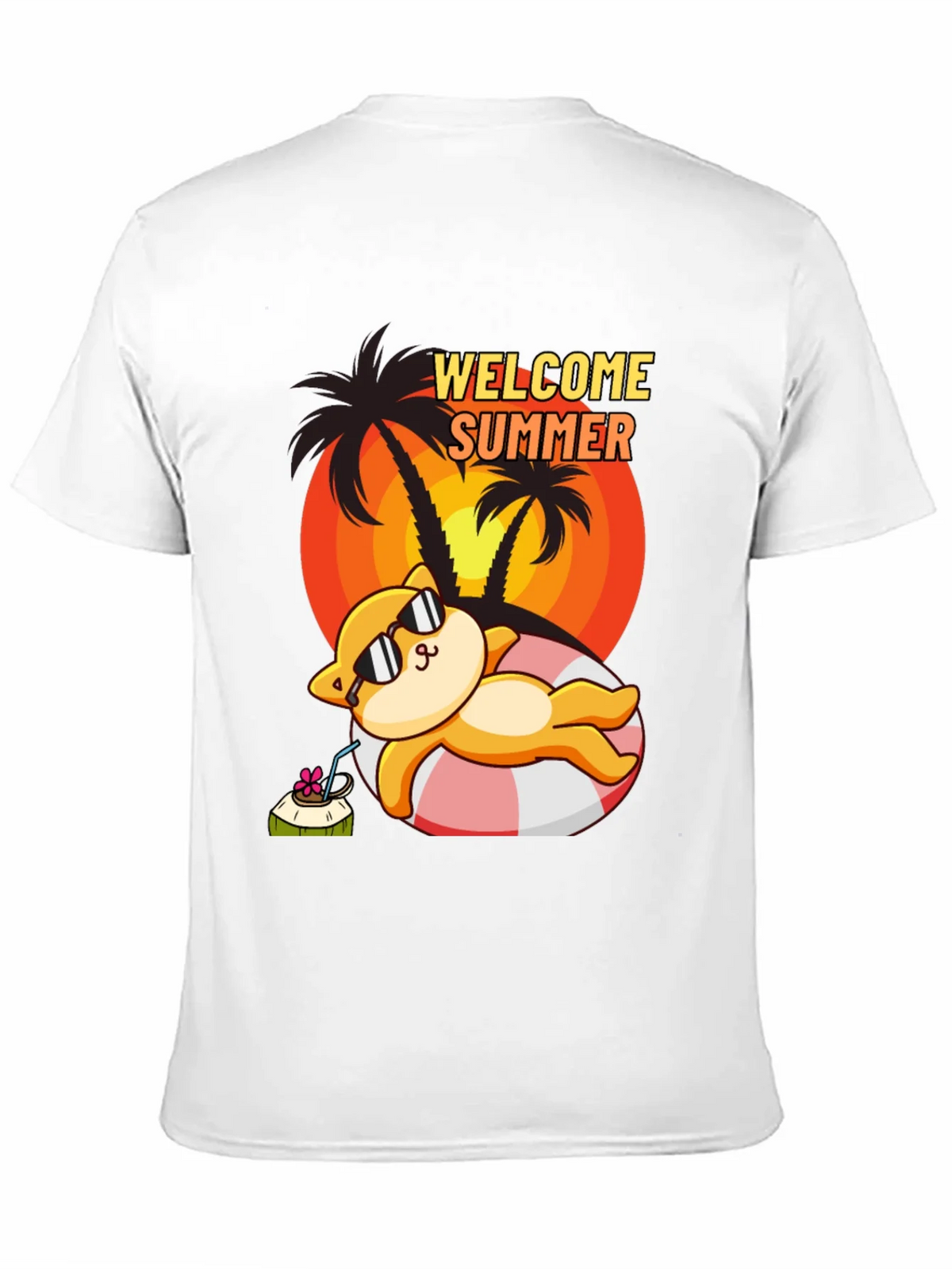 Welcome Summer Cat T-Shirt product image 10
