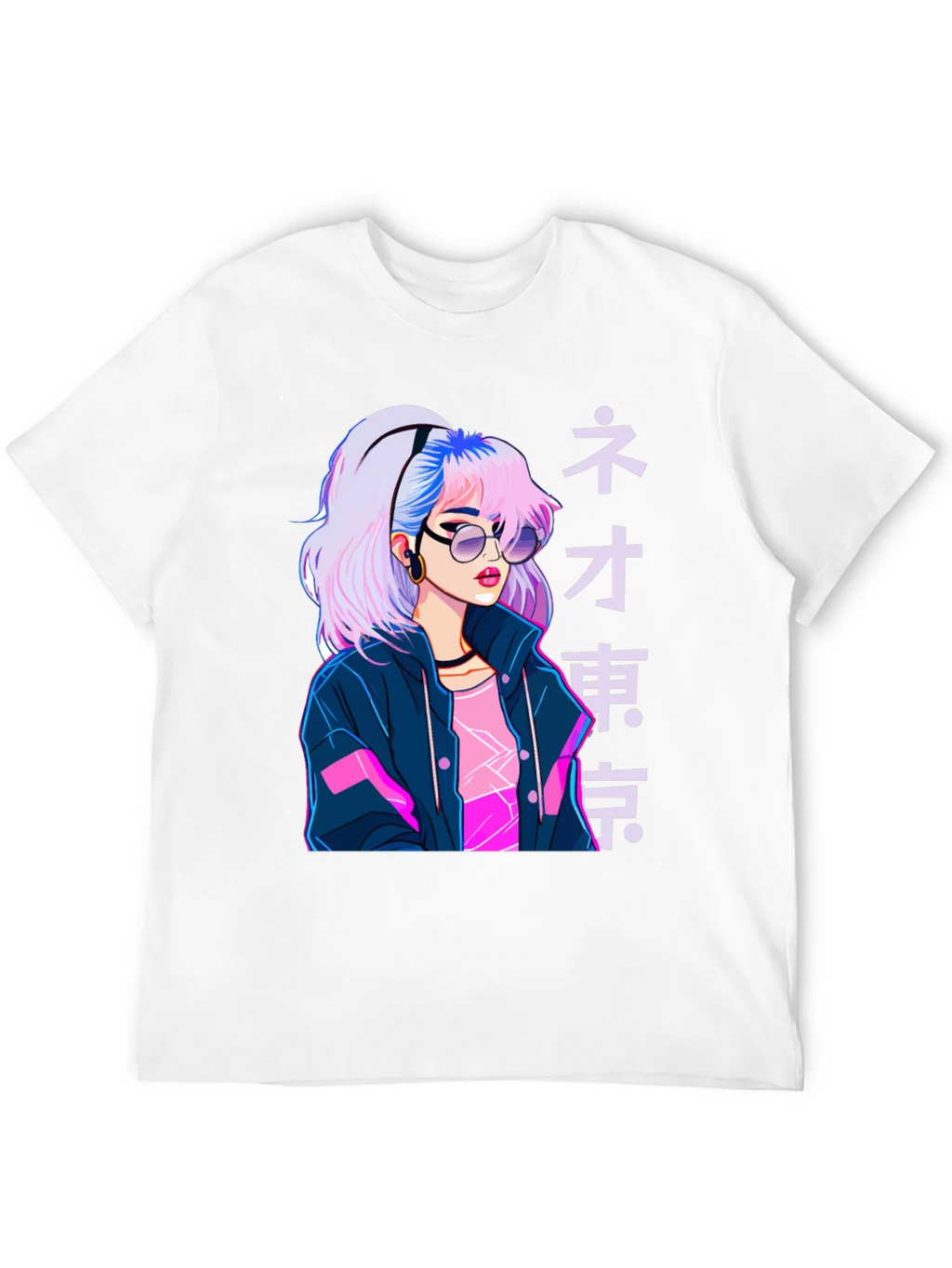 Neo Tokyo Girl Graphic Tee - Anime Style product image 3