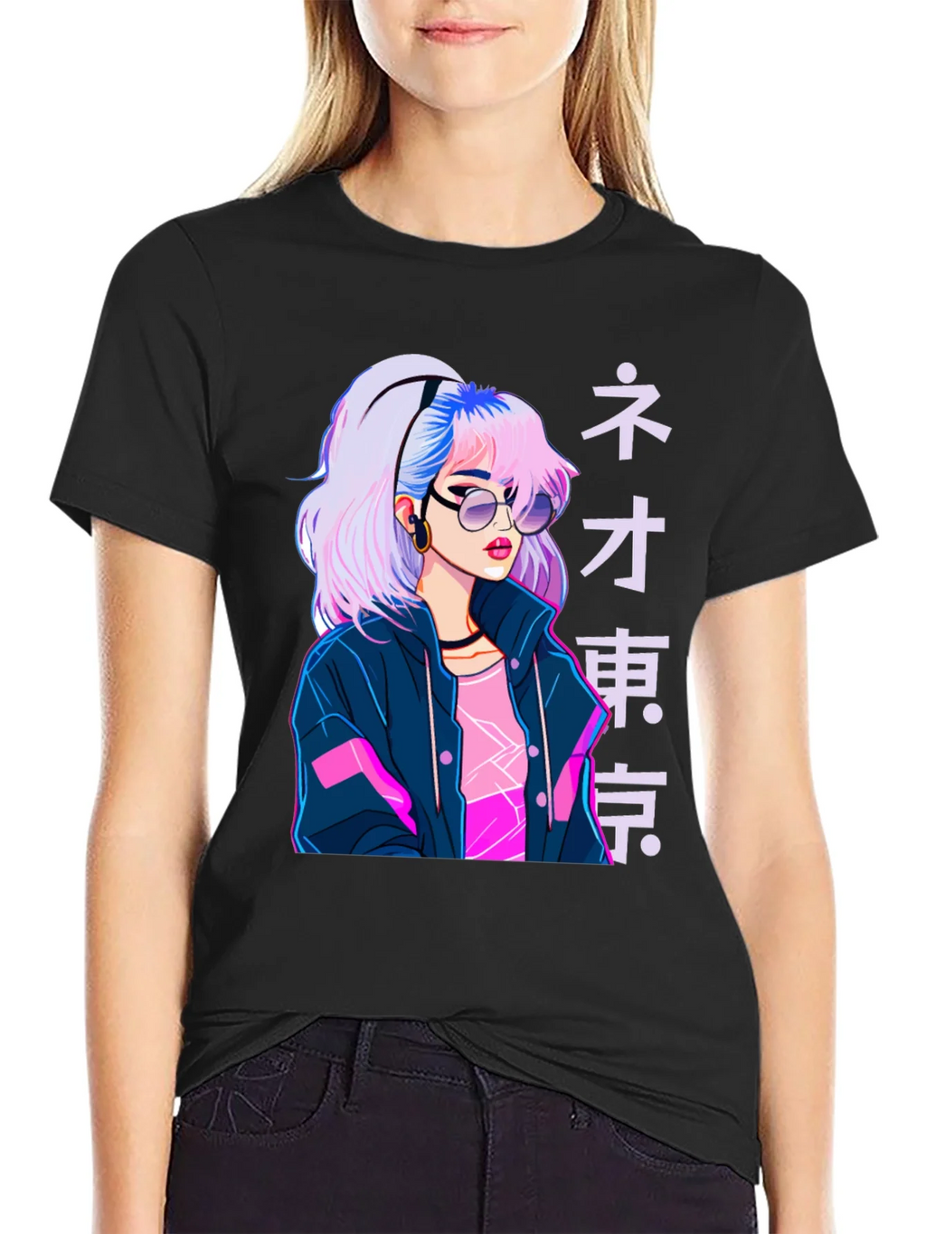 Neo Tokyo Girl Graphic Tee - Anime Style product image 5