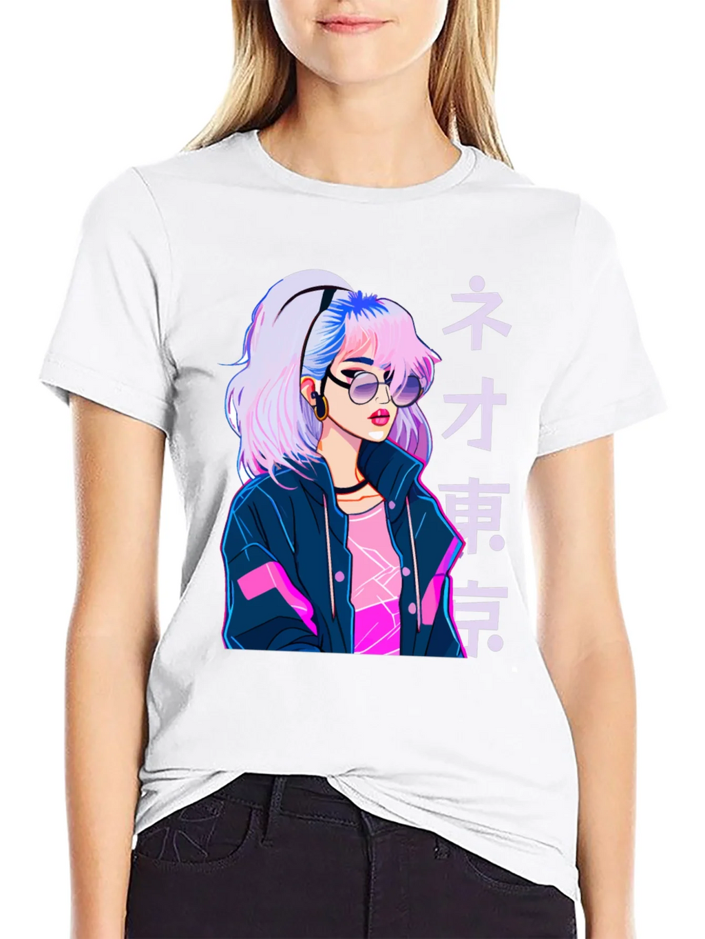 Neo Tokyo Girl Graphic Tee - Anime Style product image 11