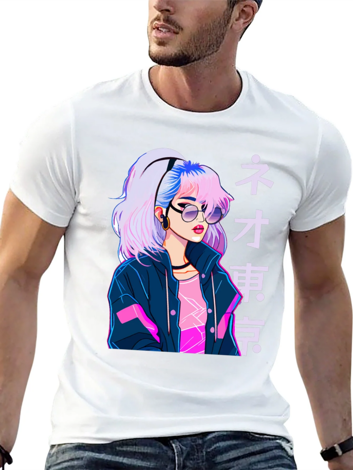 Neo Tokyo Girl Graphic Tee - Anime Style product image 4