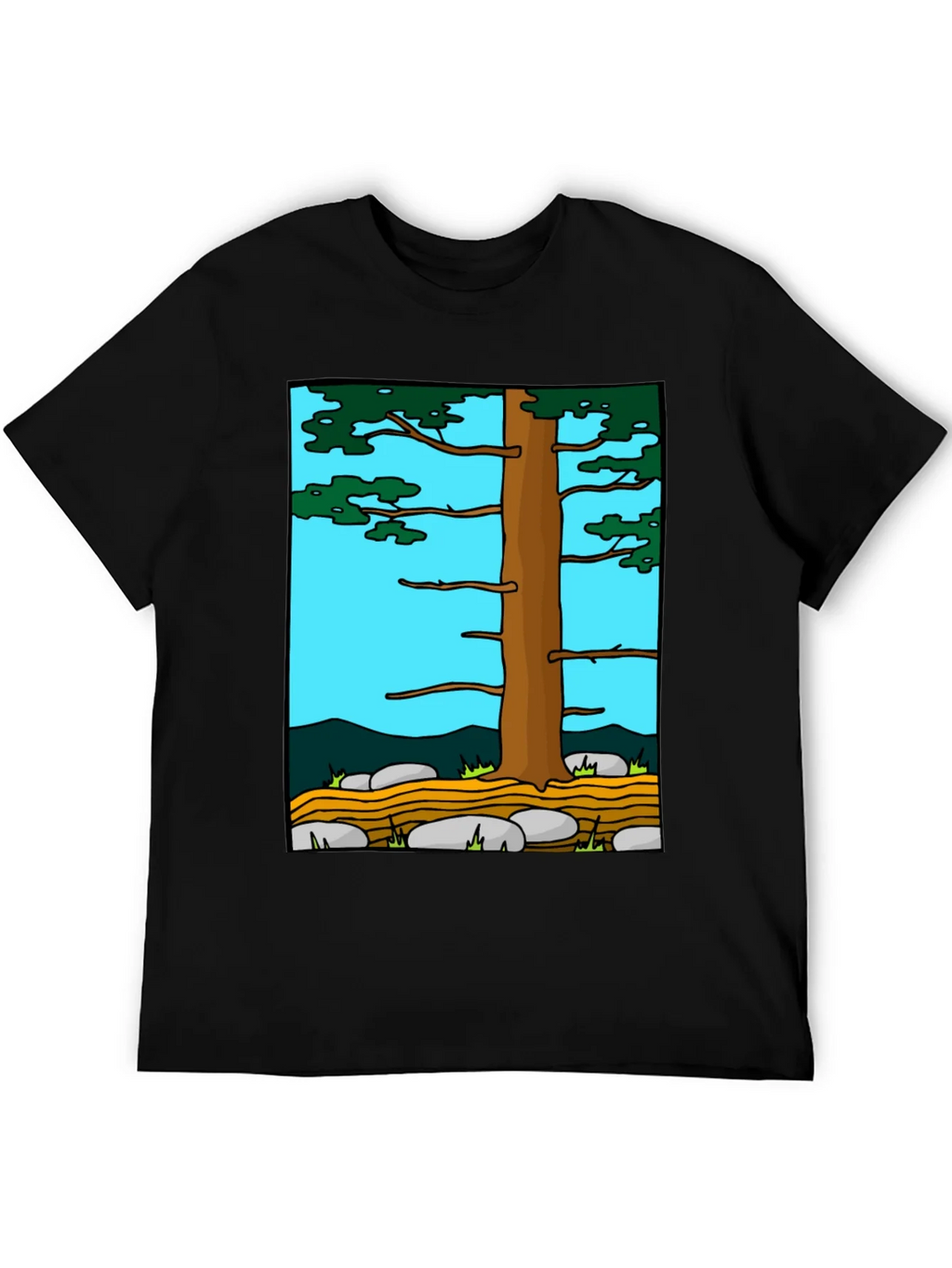 Nature Tree Graphic Tee - Black product image 8