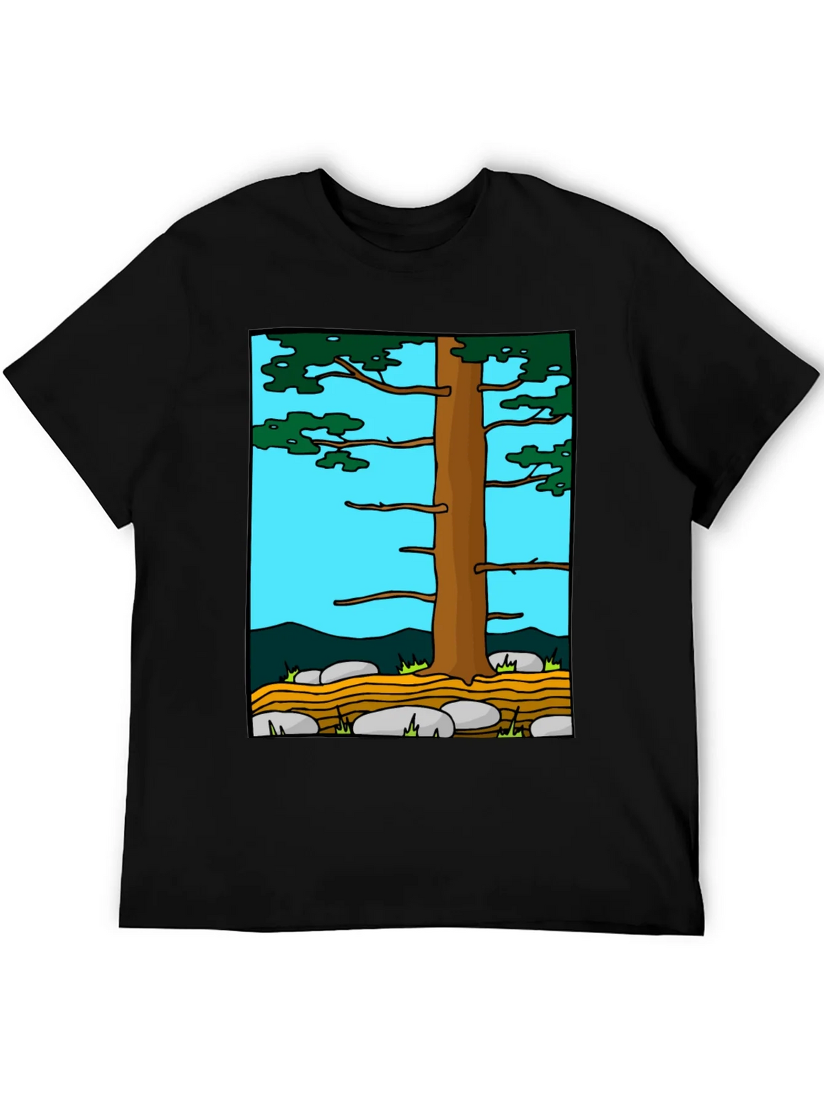 Nature Tree Graphic Tee - Black product image 8