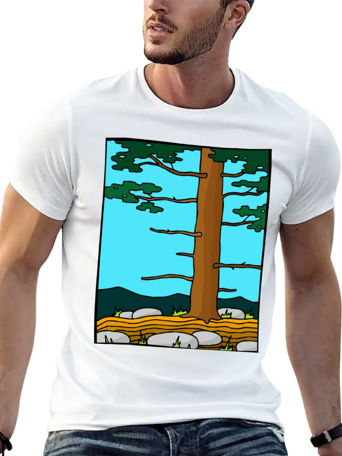 Nature Tree Graphic Tee - Black product image 4