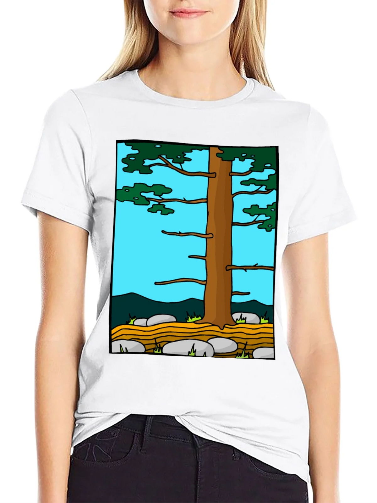 Nature Tree Graphic Tee - Black product image 11