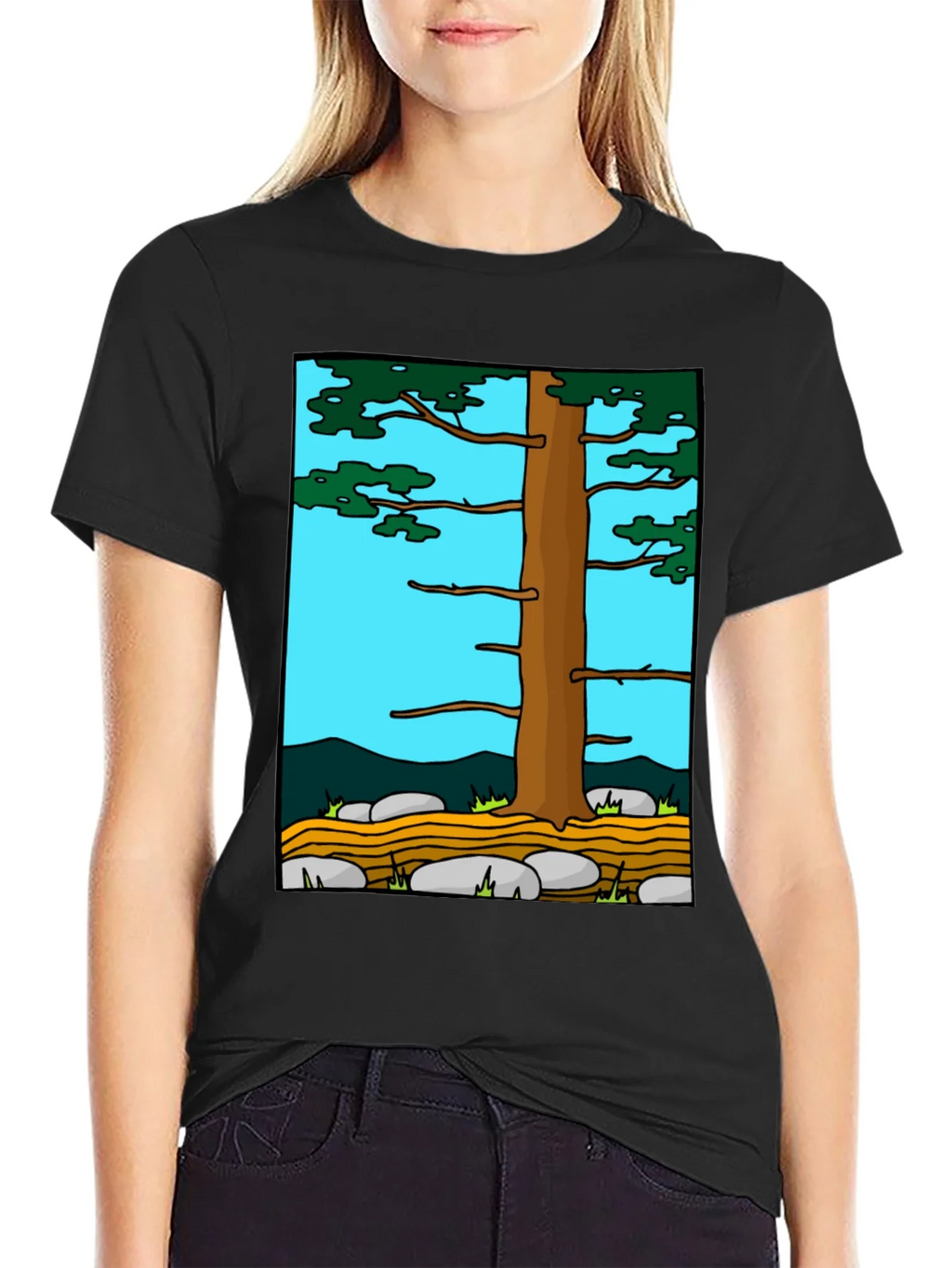 Nature Tree Graphic Tee - Black product image 5