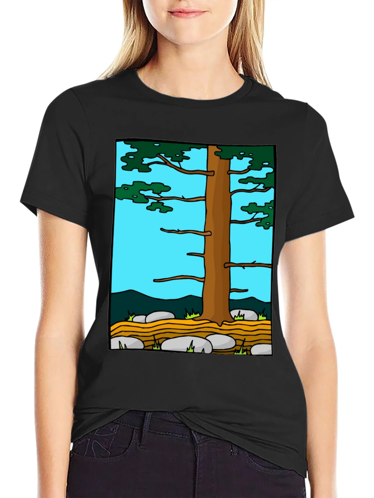 Nature Tree Graphic Tee - Black product image 5