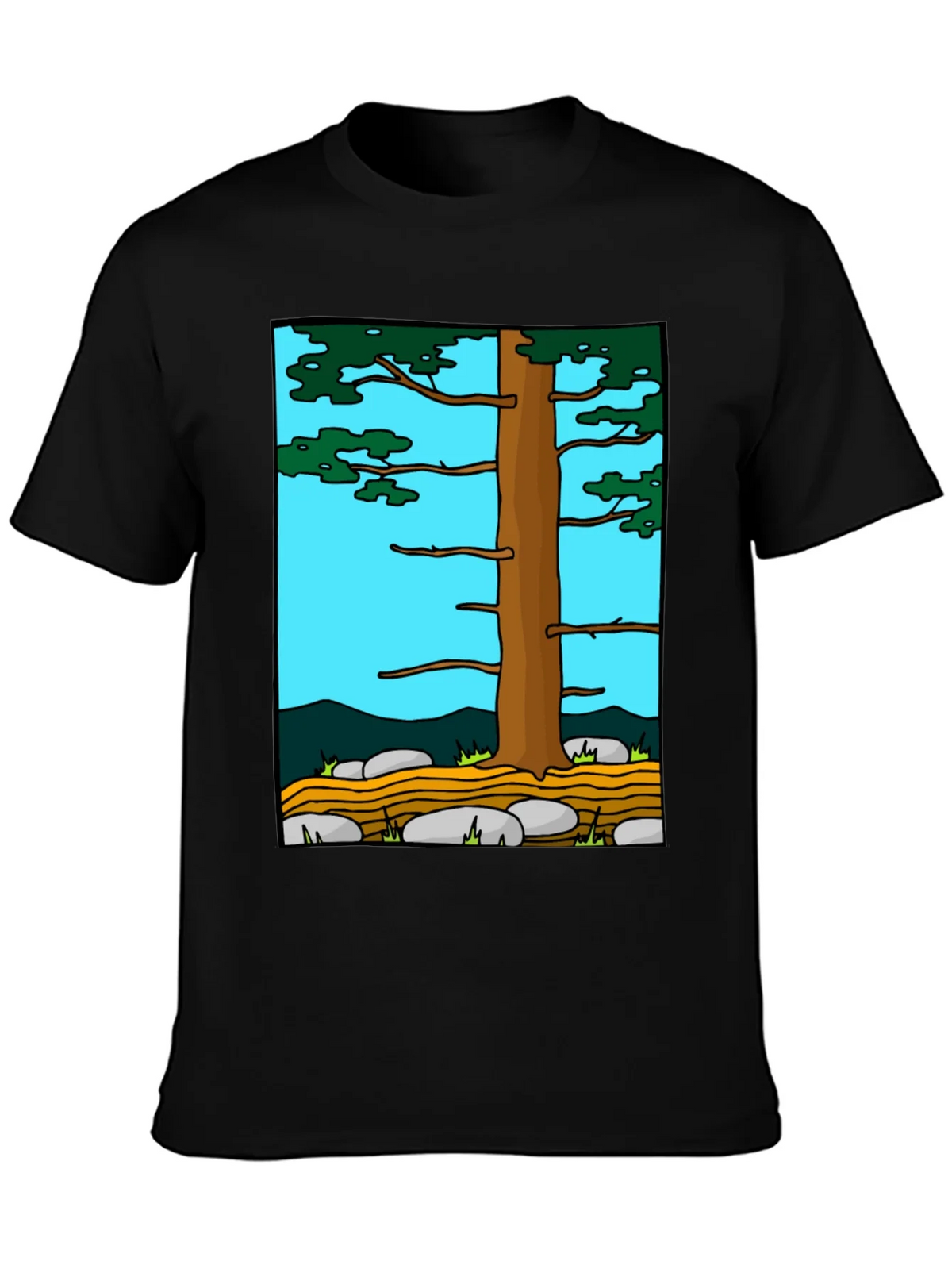 Nature Tree Graphic Tee - Black product image 6
