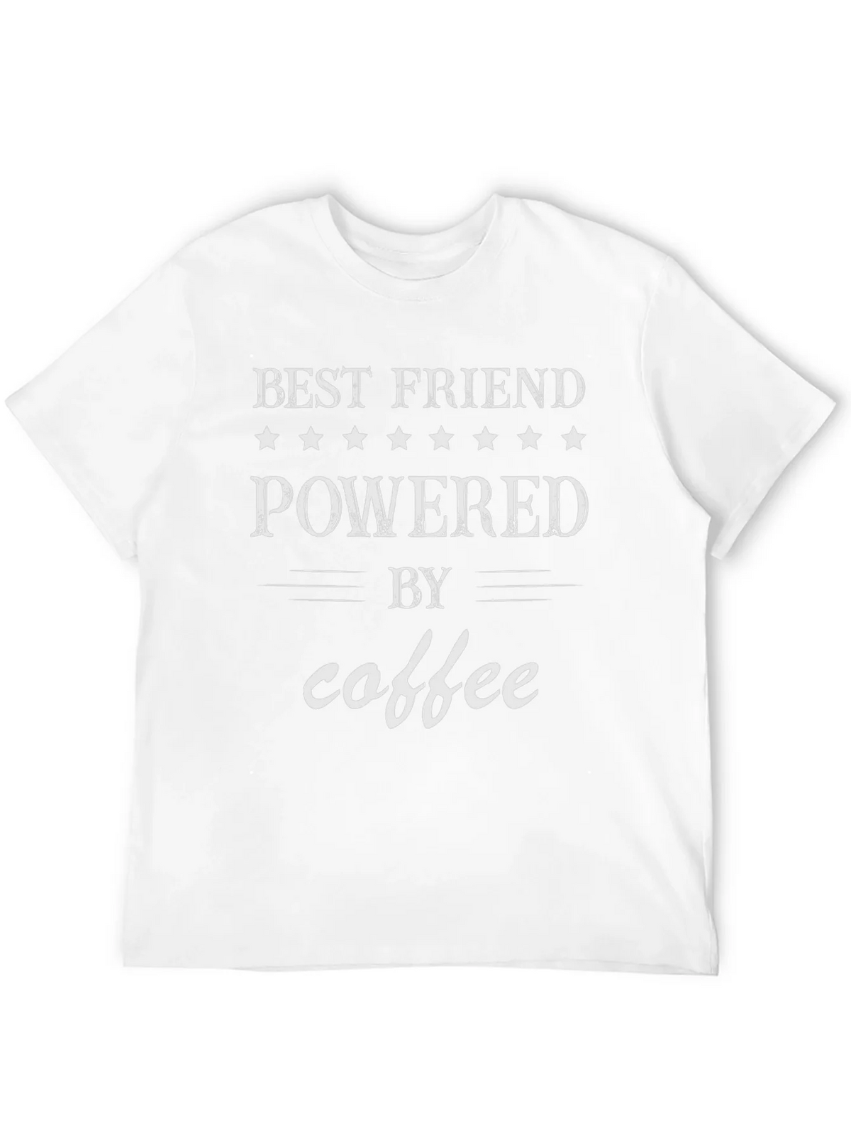 Best Friend Powered By Coffee T-Shirt product image 3