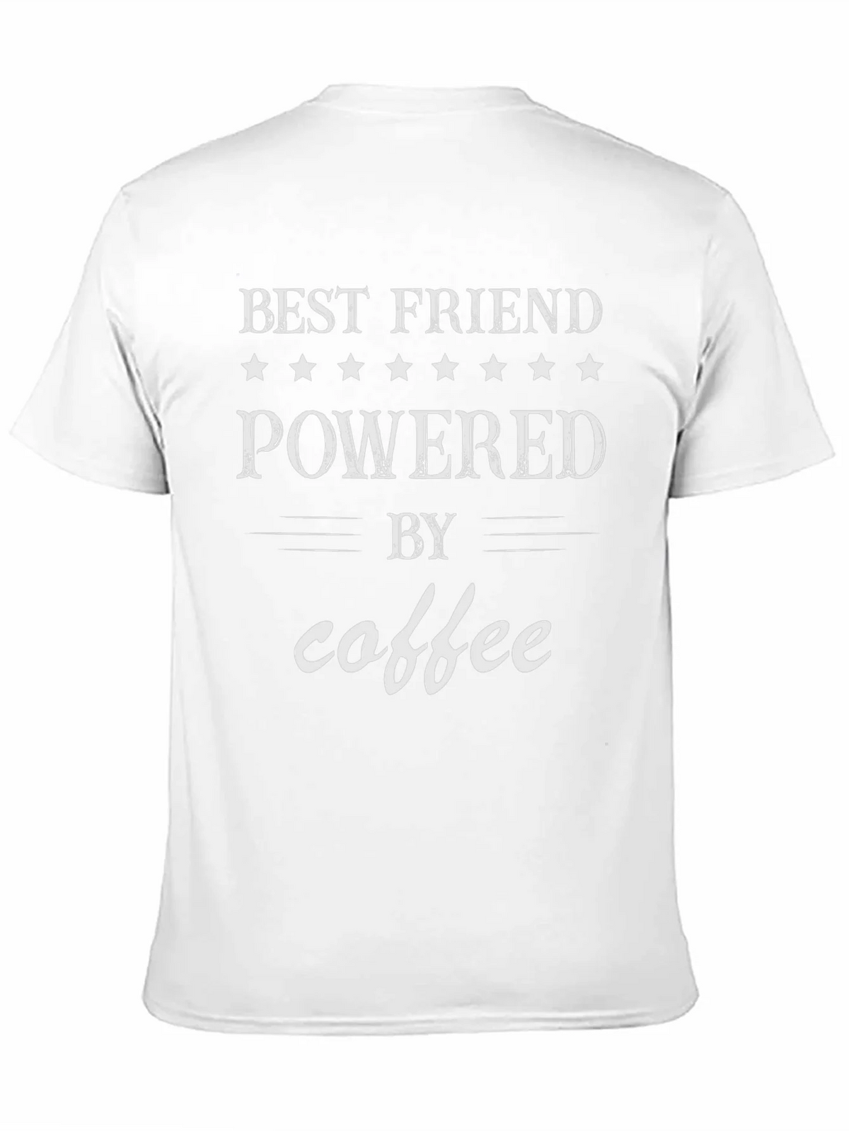 Best Friend Powered By Coffee T-Shirt product image 2
