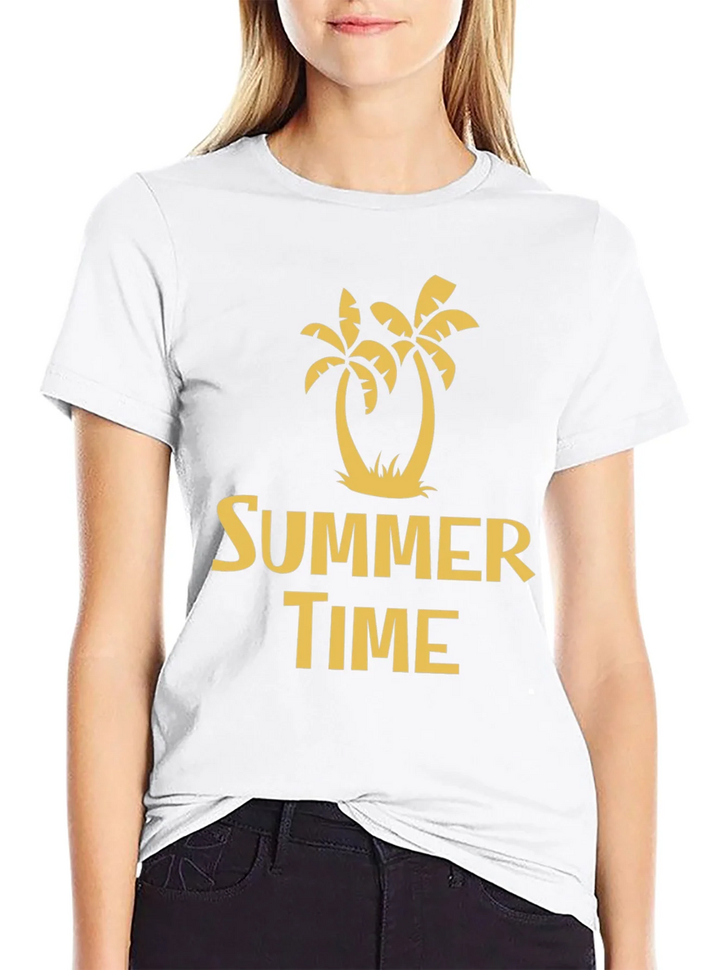 Summer Time Palm Tree Graphic Tee - Black product image 11