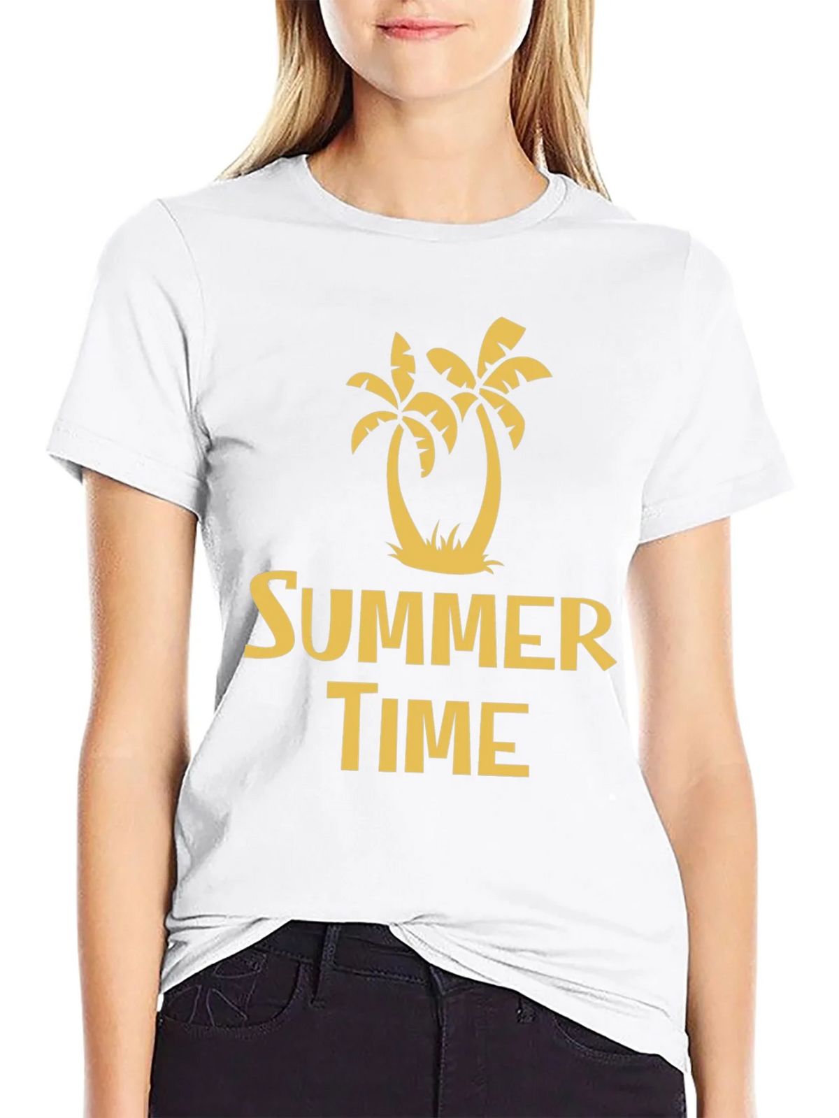 Summer Time Palm Tree Graphic Tee - Black product image 11