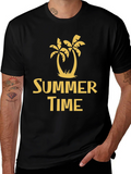 Summer Time Palm Tree Graphic Tee - Black product image 1