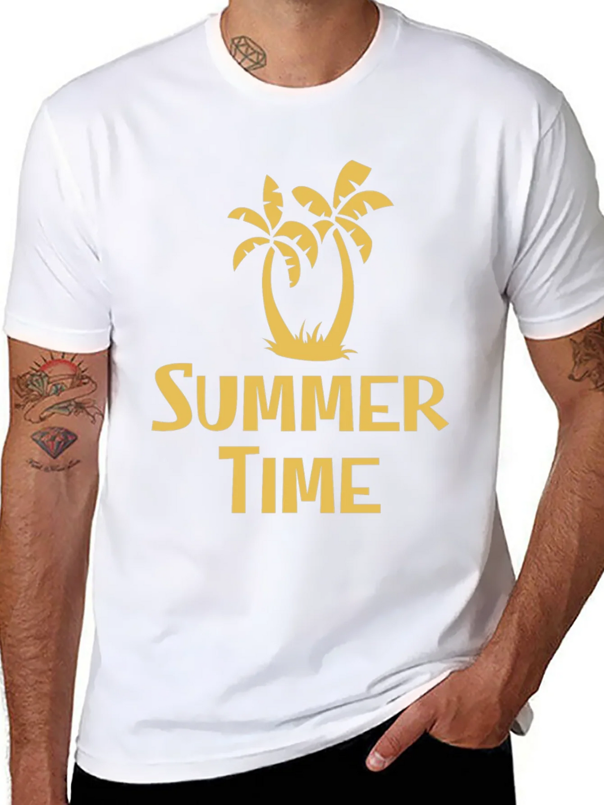 Summer Time Palm Tree Graphic Tee - Black product image 10