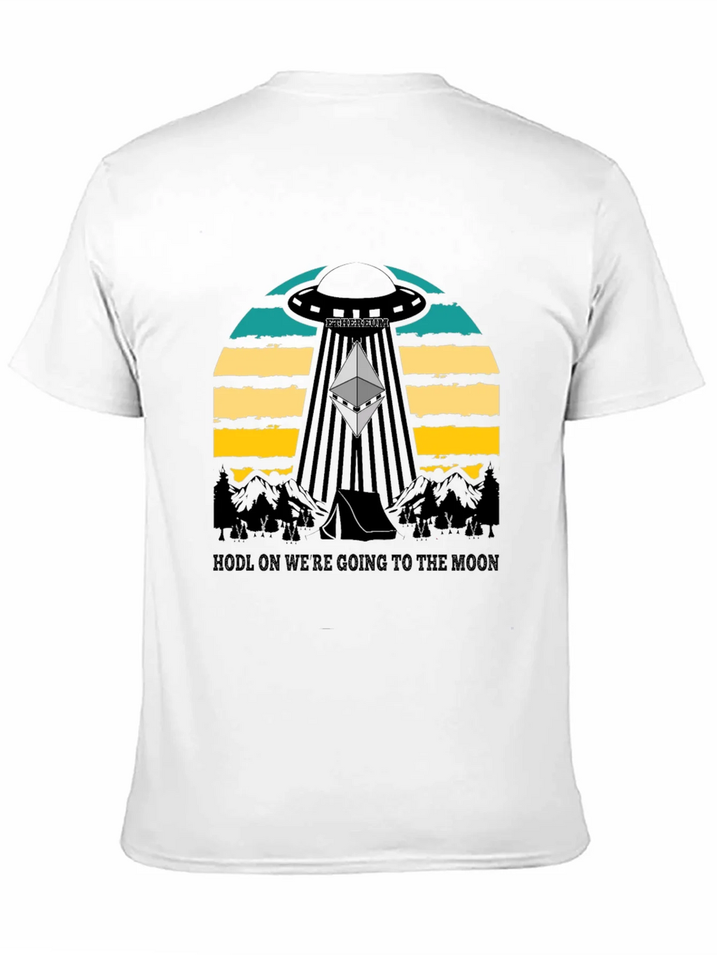 Ethereum to the Moon Black T-Shirt product image 10